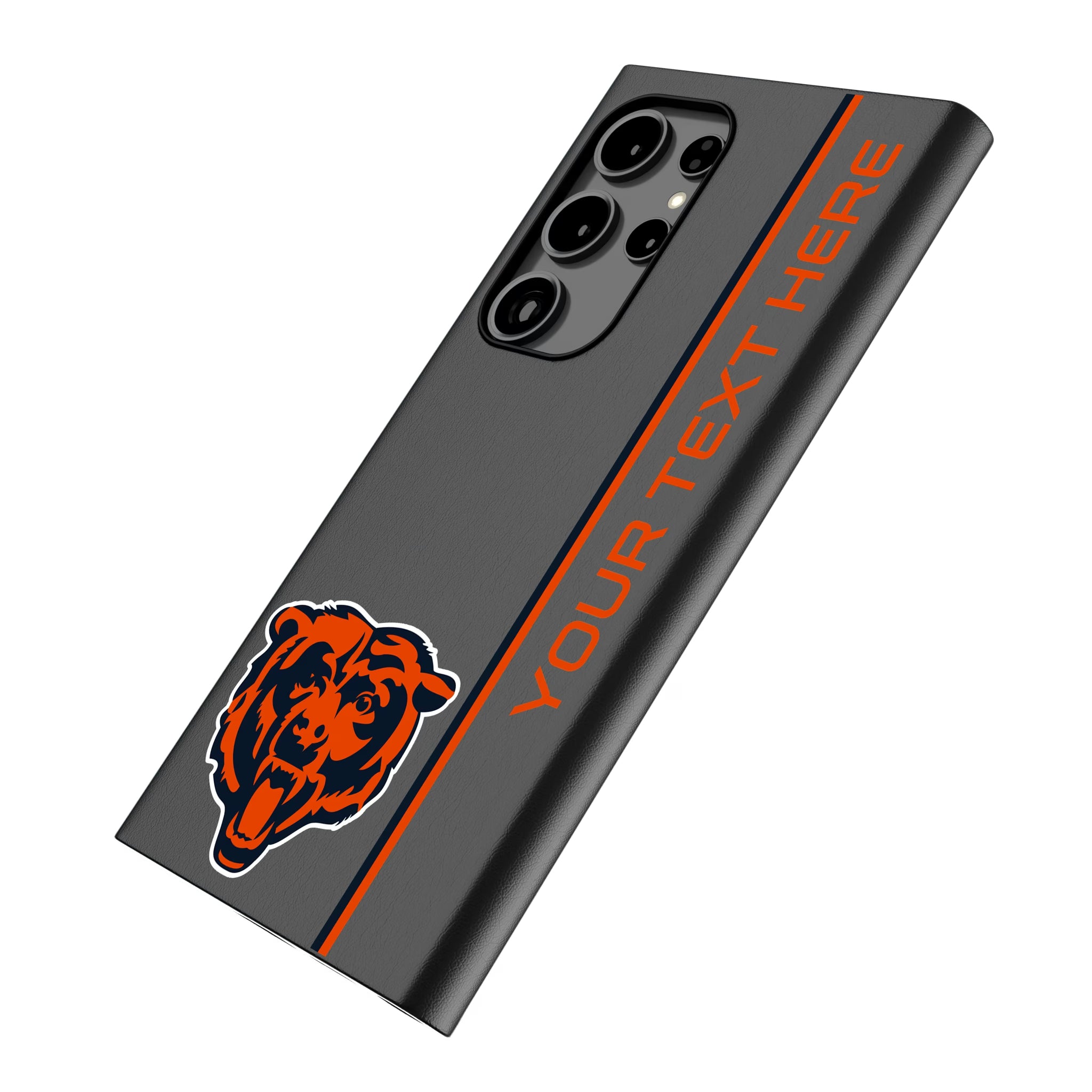 Chicago Bears Personalized Sidebard Galaxy MagSafe Compatible Phone Case for Samsung Galaxy - Isometric View