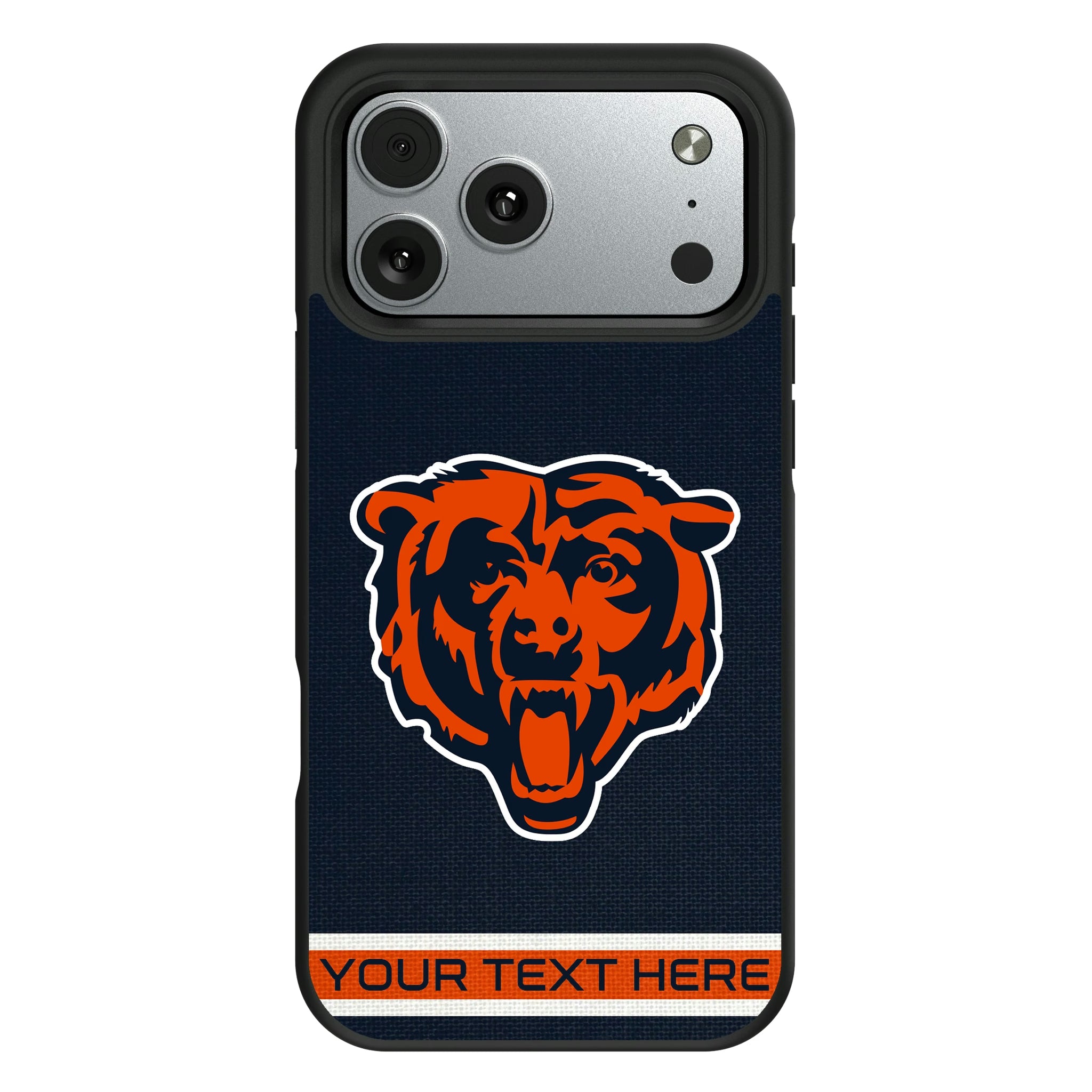 Chicago Bears Personalized Stripe iPhone Bump Phone Case for Apple iPhone#Device_iPhone 17 Pro Max