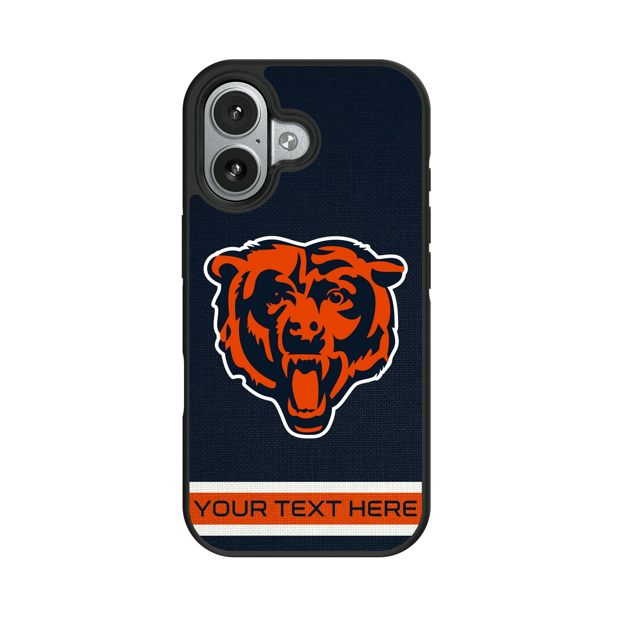 Chicago Bears Personalized Stripe iPhone Bump Phone Case for Apple iPhone#Device_iPhone 17