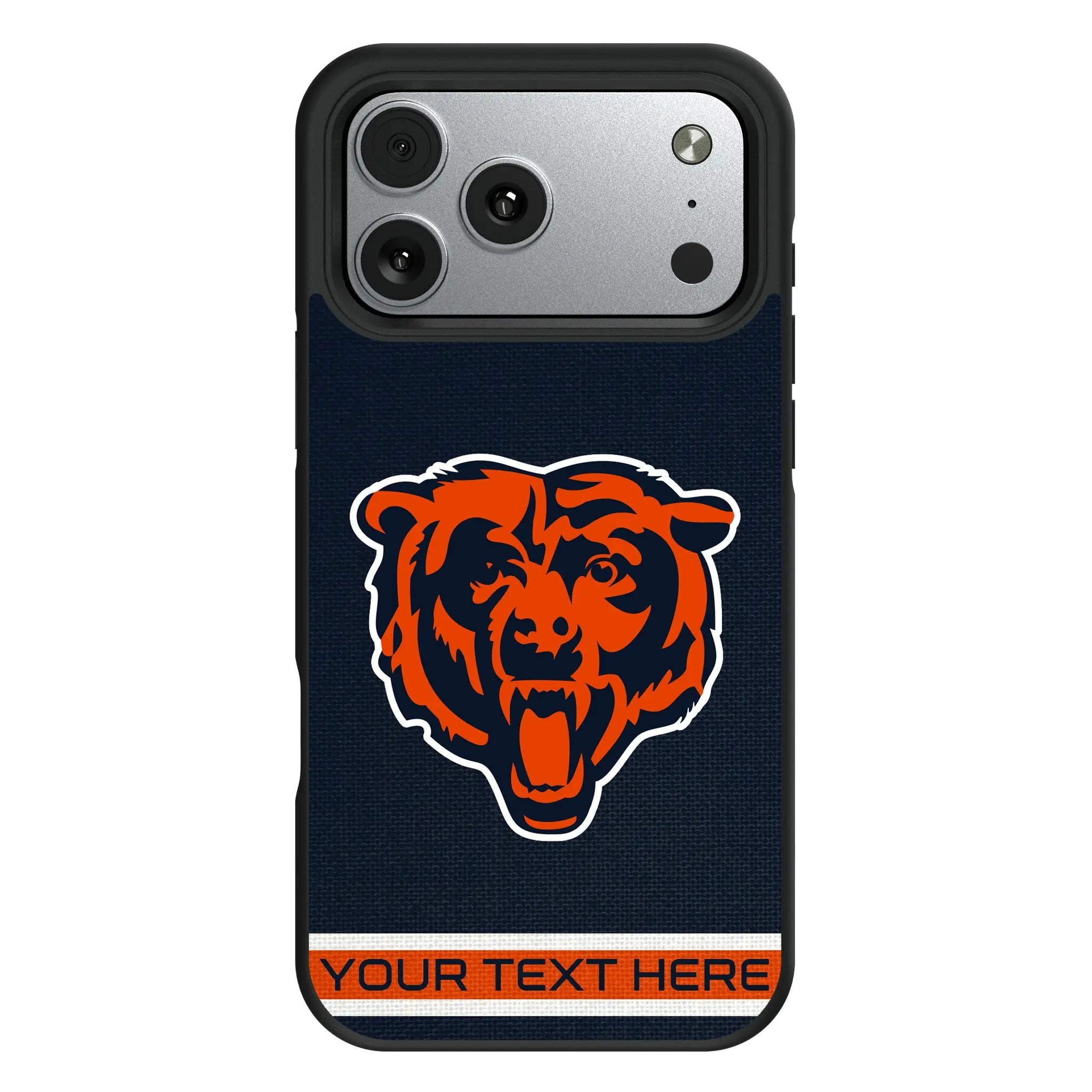 Chicago Bears Personalized Stripe iPhone Bump Phone Case for Apple iPhone#Device_iPhone 17 Pro Max