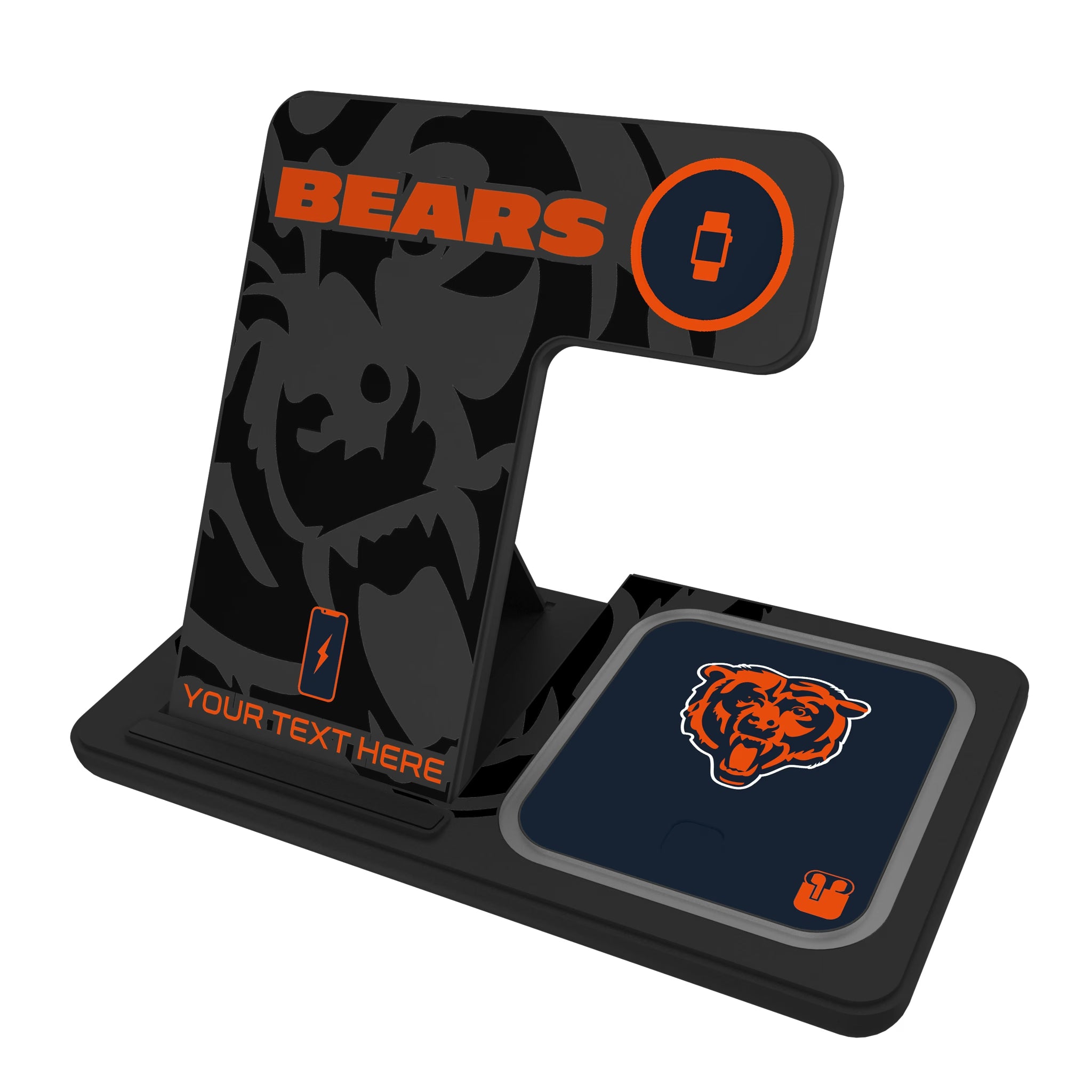 Chicago Bears Personalized Tilt 3 in 1 Charging Station