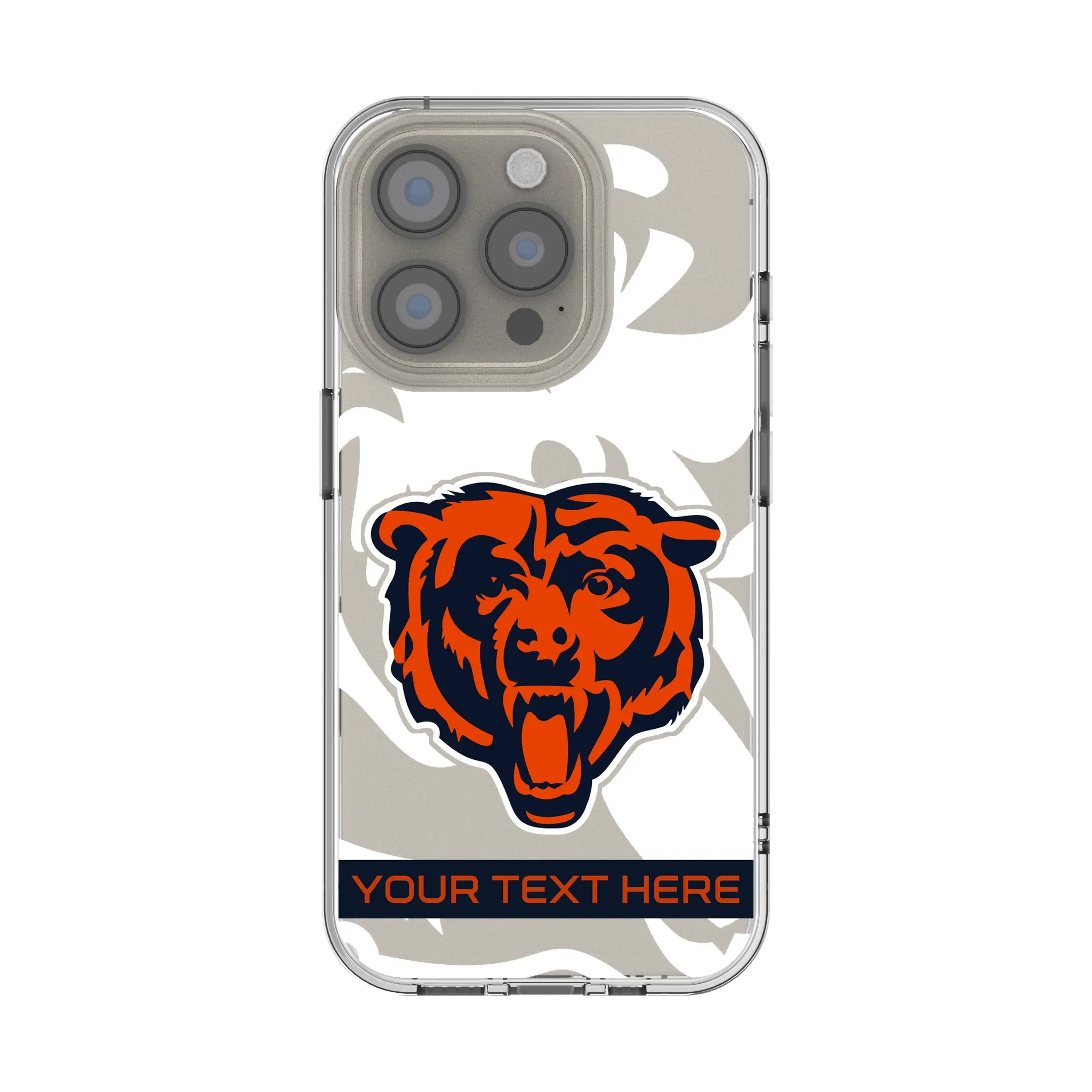 Chicago Bears Personalized Tilt iPhone Clear Phone Case for Apple iPhone