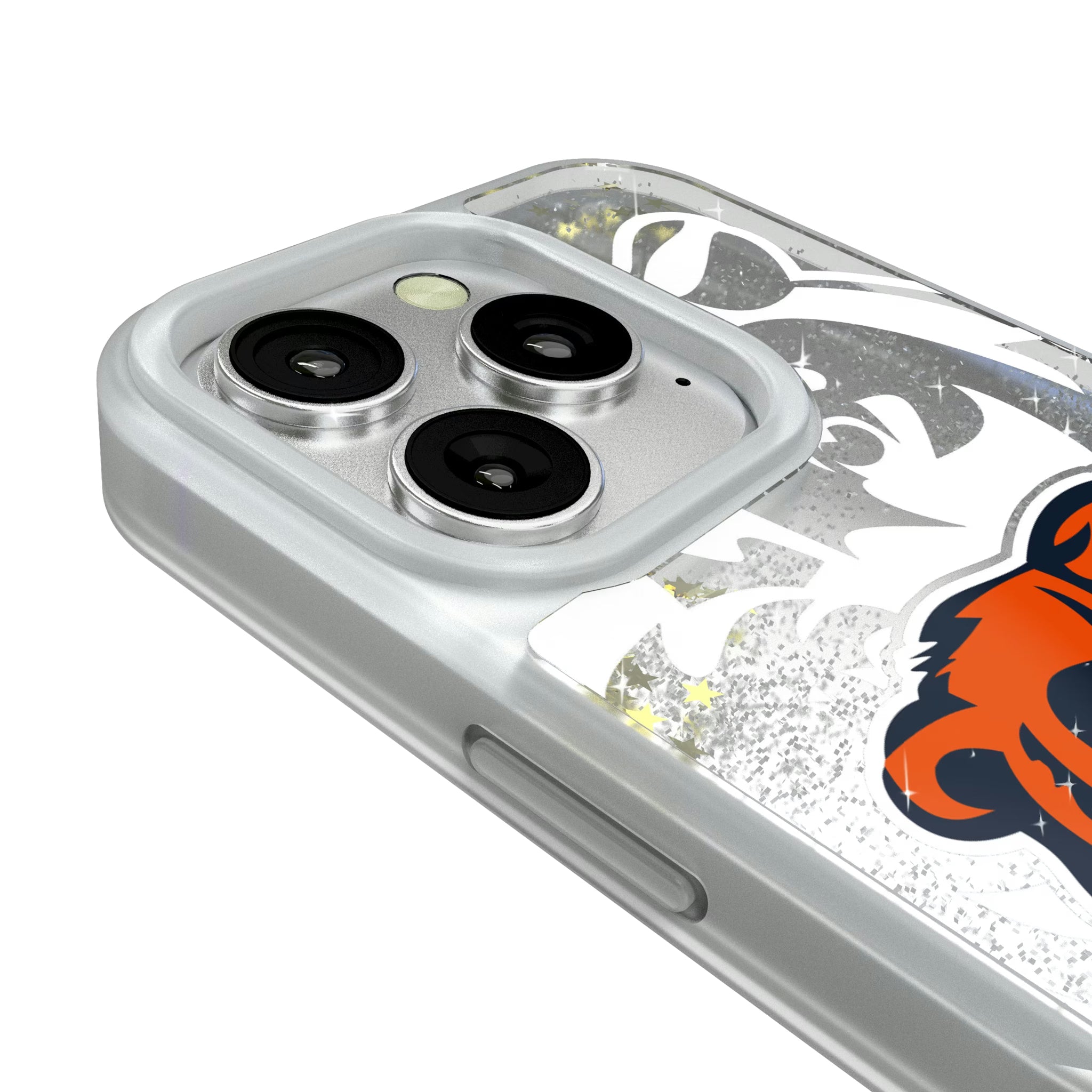 Chicago Bears Personalized Tilt iPhone Glitter Phone Case for Apple iPhone - Detail#Device_iPhone 16 Pro
