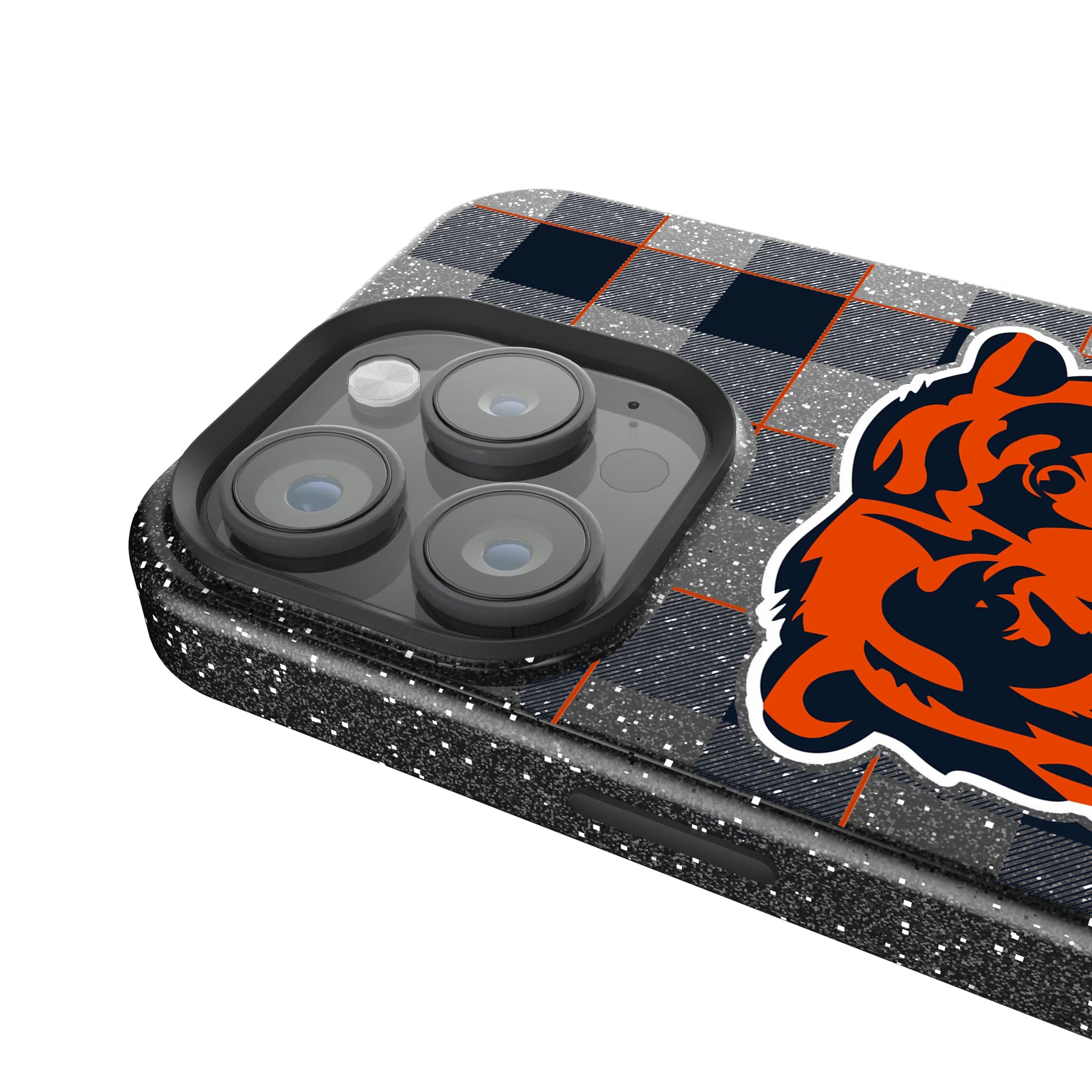 Chicago Bears Plaid iPhone Bling Phone Case for Apple iPhone - Detail