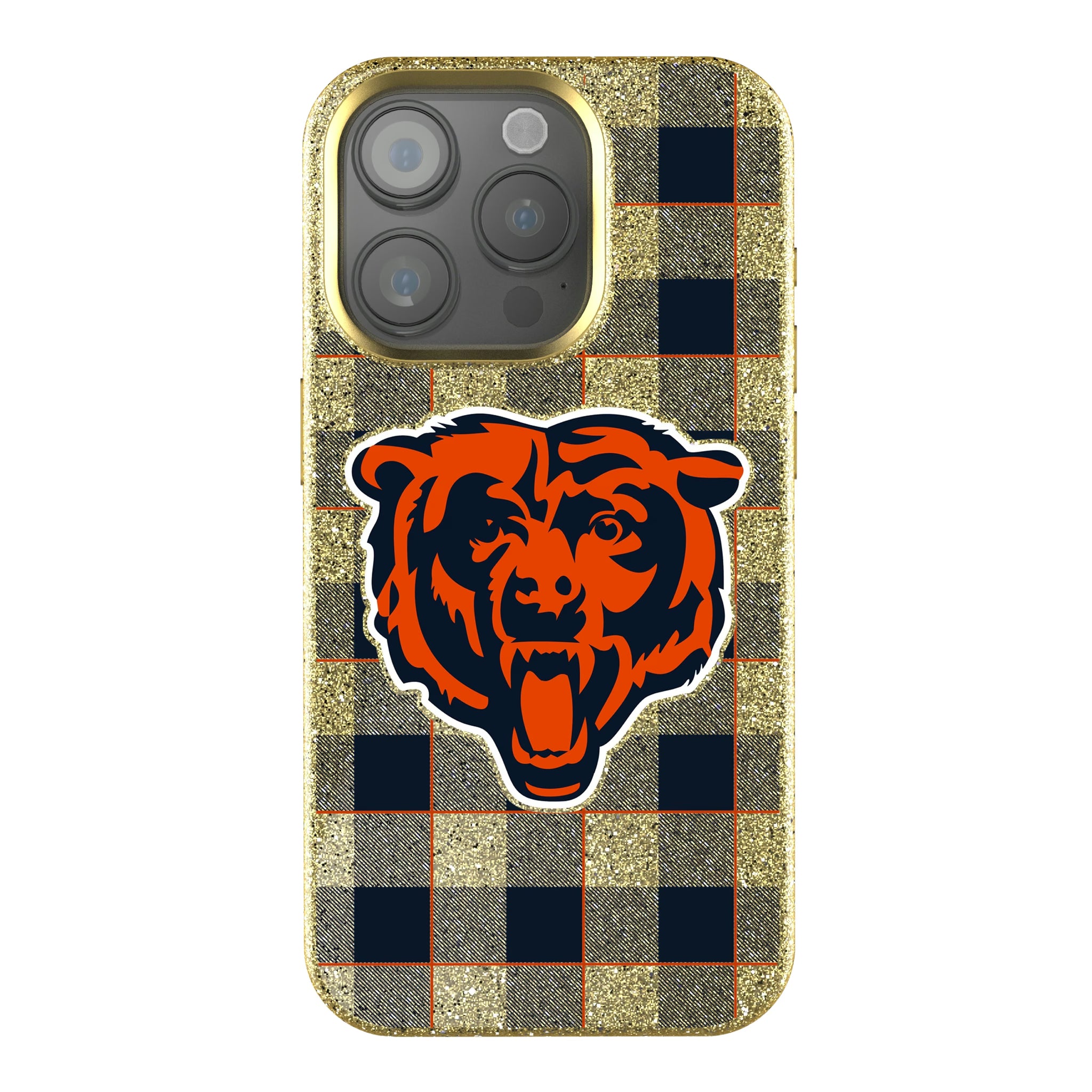 Chicago Bears Plaid iPhone Bling Phone Case for Apple iPhone