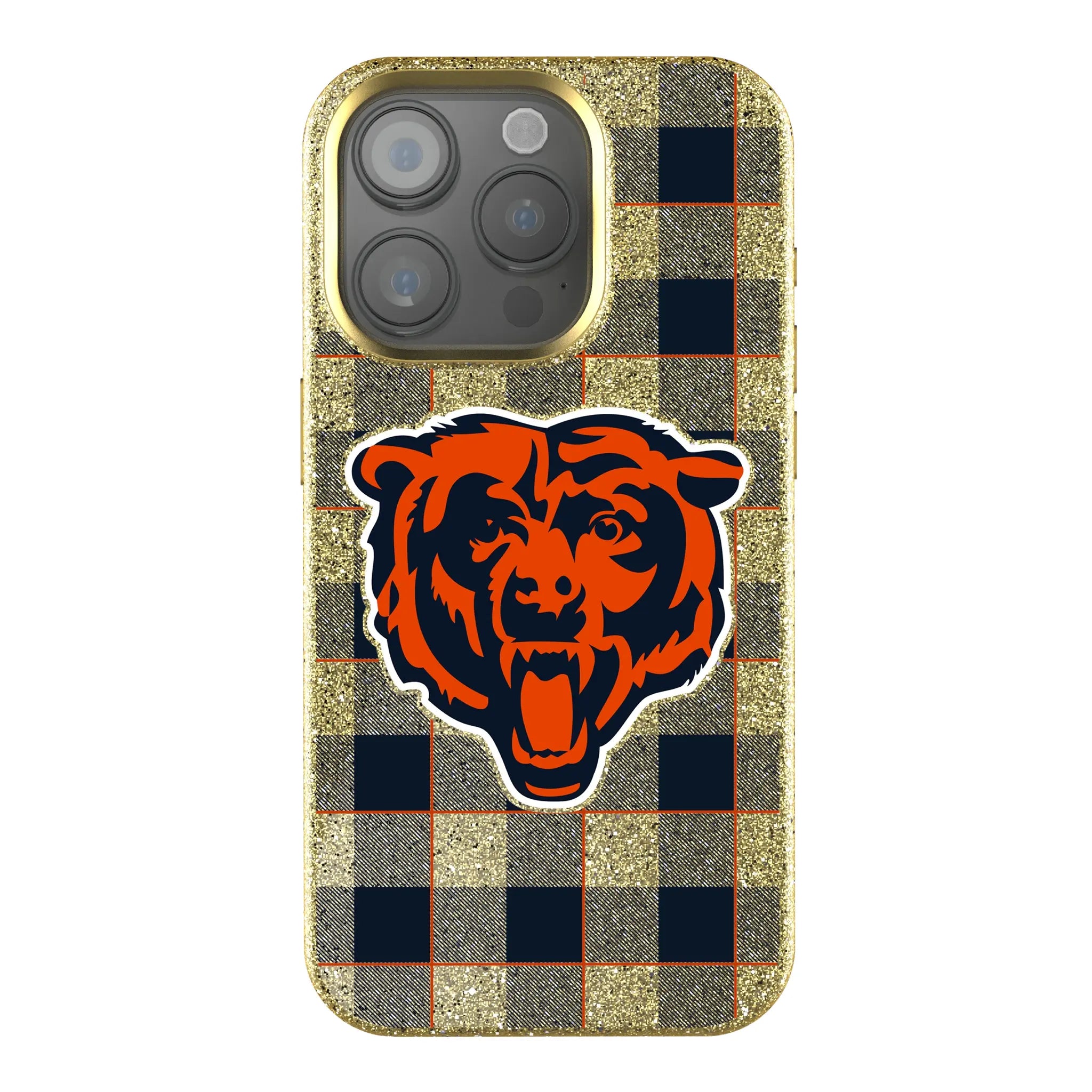 Chicago Bears Plaid iPhone Bling Phone Case for Apple iPhone