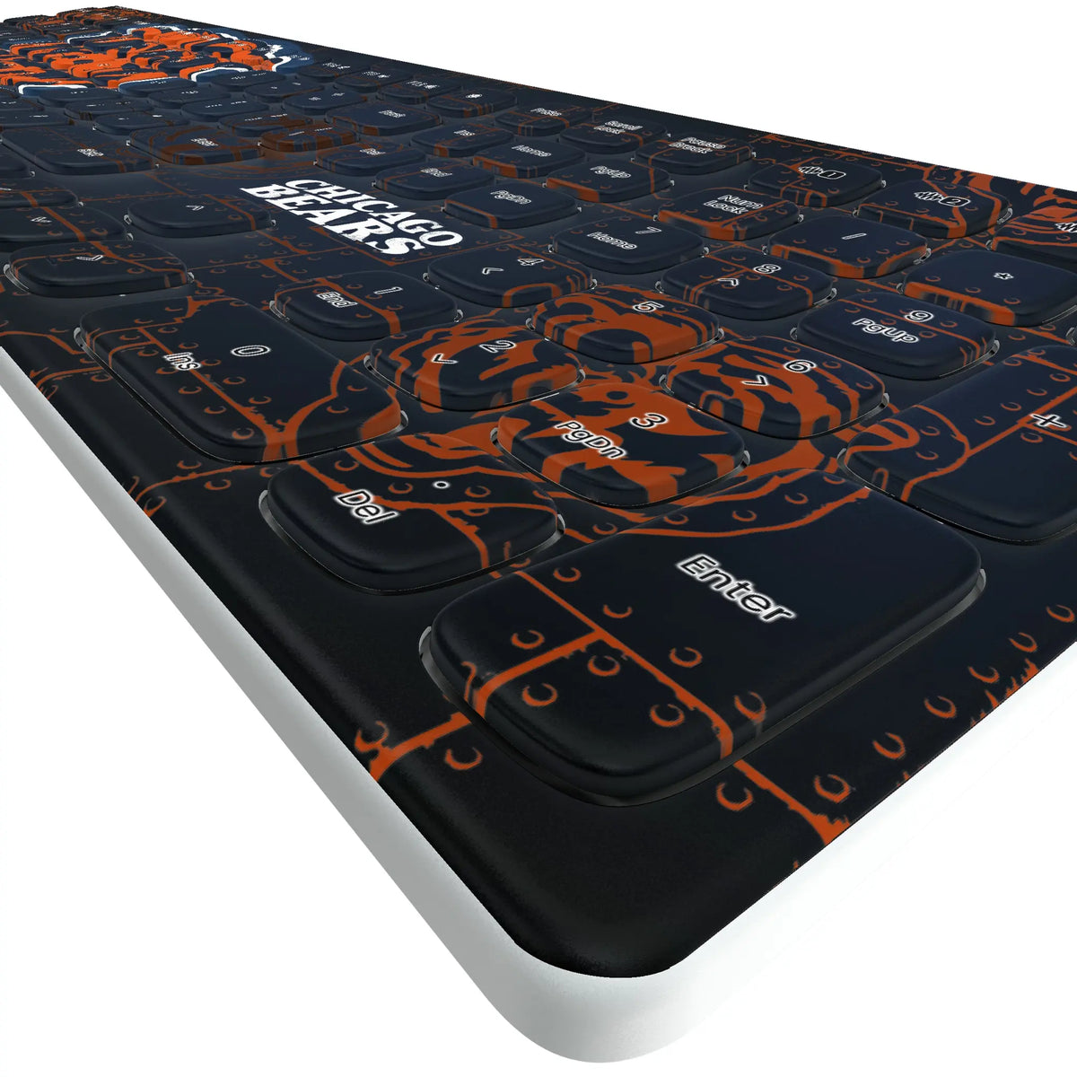Chicago Bears Rivet KKB605 Curved Wireless Keyboard - Detail
