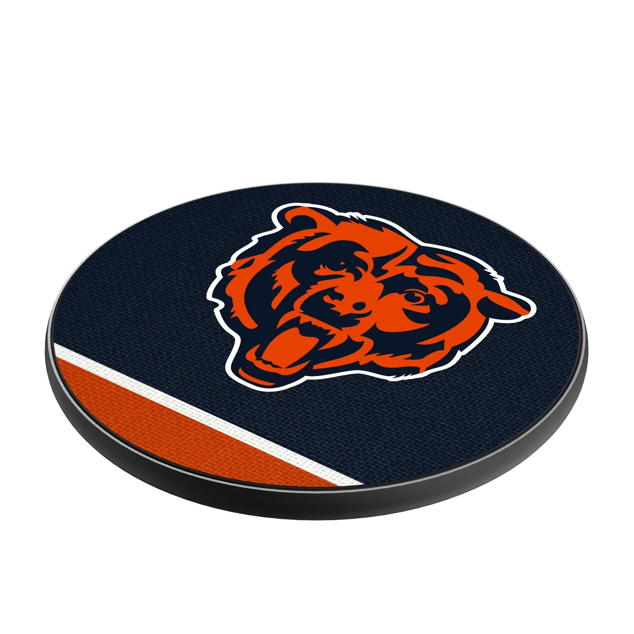 Chicago Bears Stripe 15-Watt Wireless Charger - Isometric View