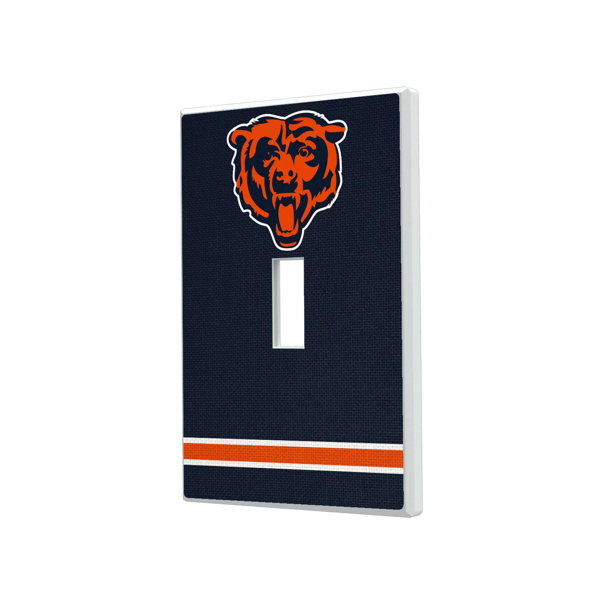 Chicago Bears Stripe Hidden-Screw Light Switch Plate#Style_Single Toggle