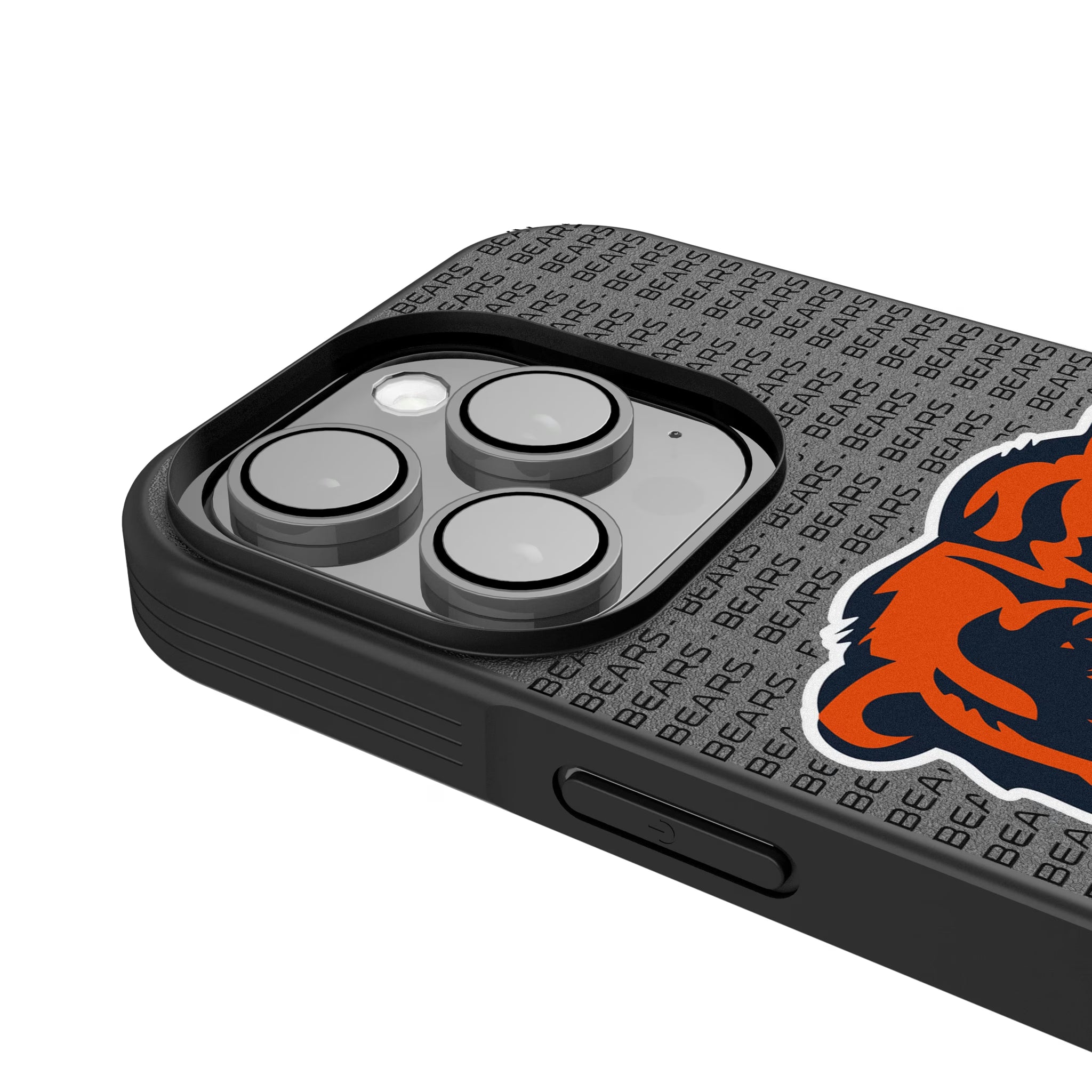 Chicago Bears Text Backdrop iPhone Bump Phone Case for Apple iPhone - Detail