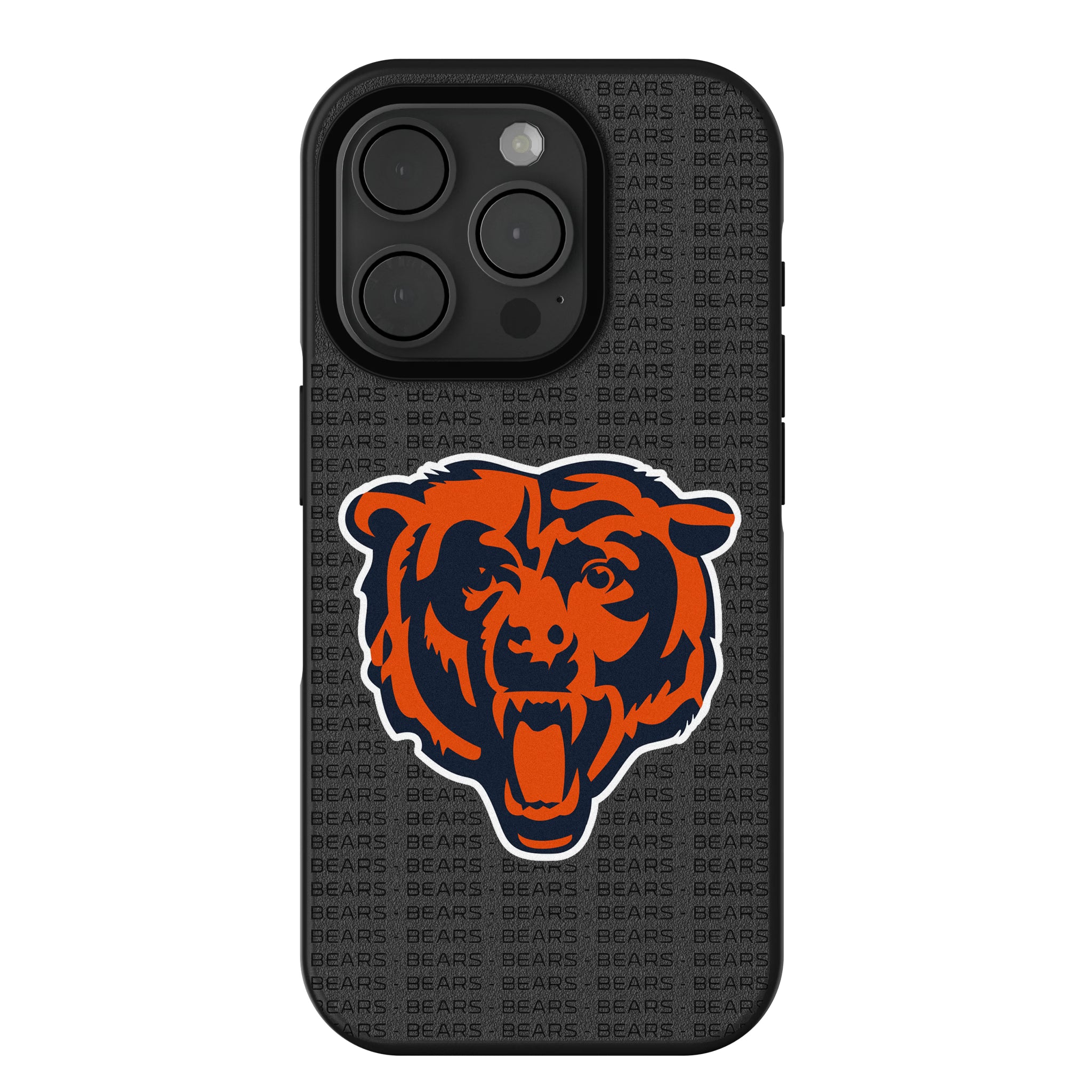 Chicago Bears Text Backdrop iPhone Bump Phone Case for Apple iPhone