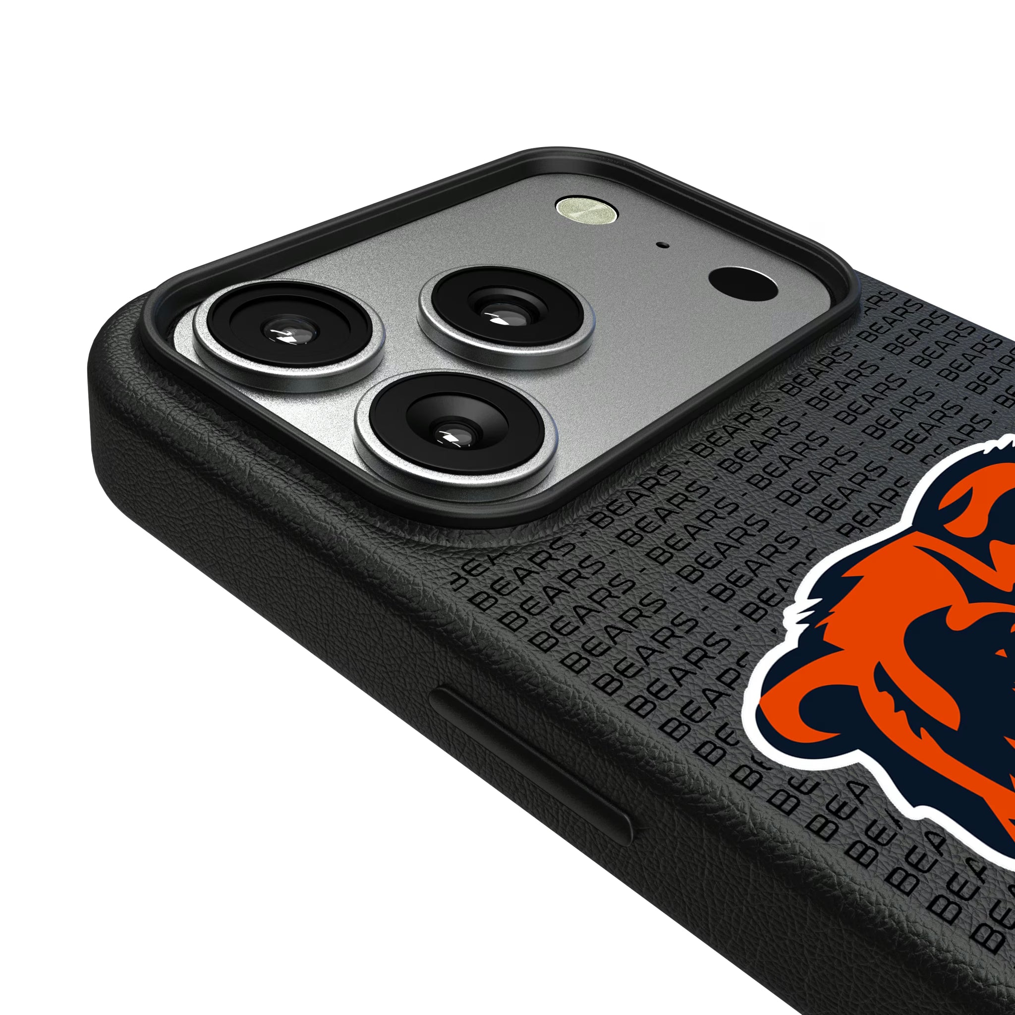 Chicago Bears Text Backdrop iPhone MagSafe Compatible Phone Case for Apple iPhone - Detail#Device_iPhone 17 Pro