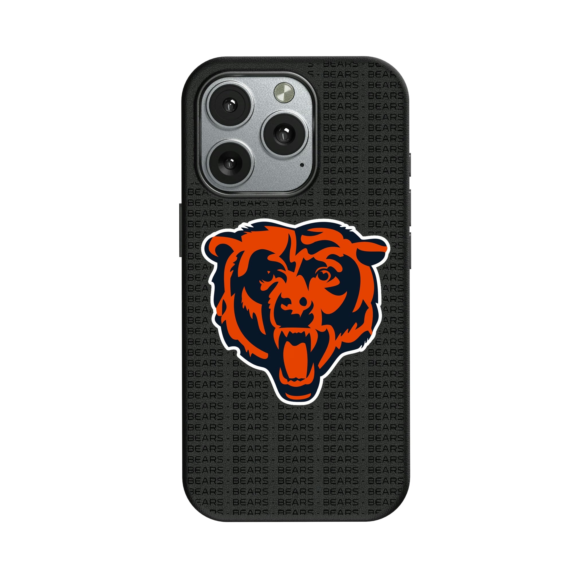 Chicago Bears Text Backdrop iPhone MagSafe Compatible Phone Case for Apple iPhone