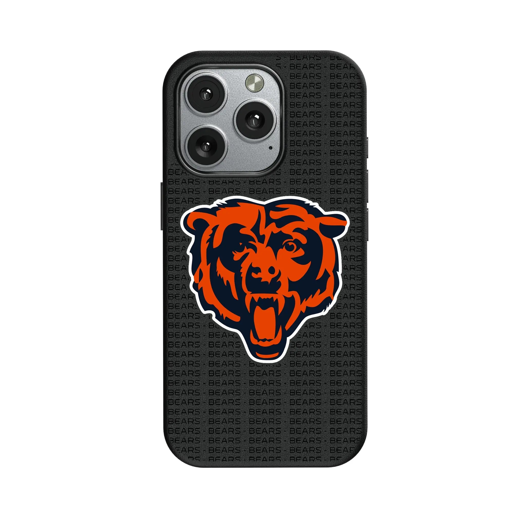 Chicago Bears Text Backdrop iPhone MagSafe Compatible Phone Case for Apple iPhone