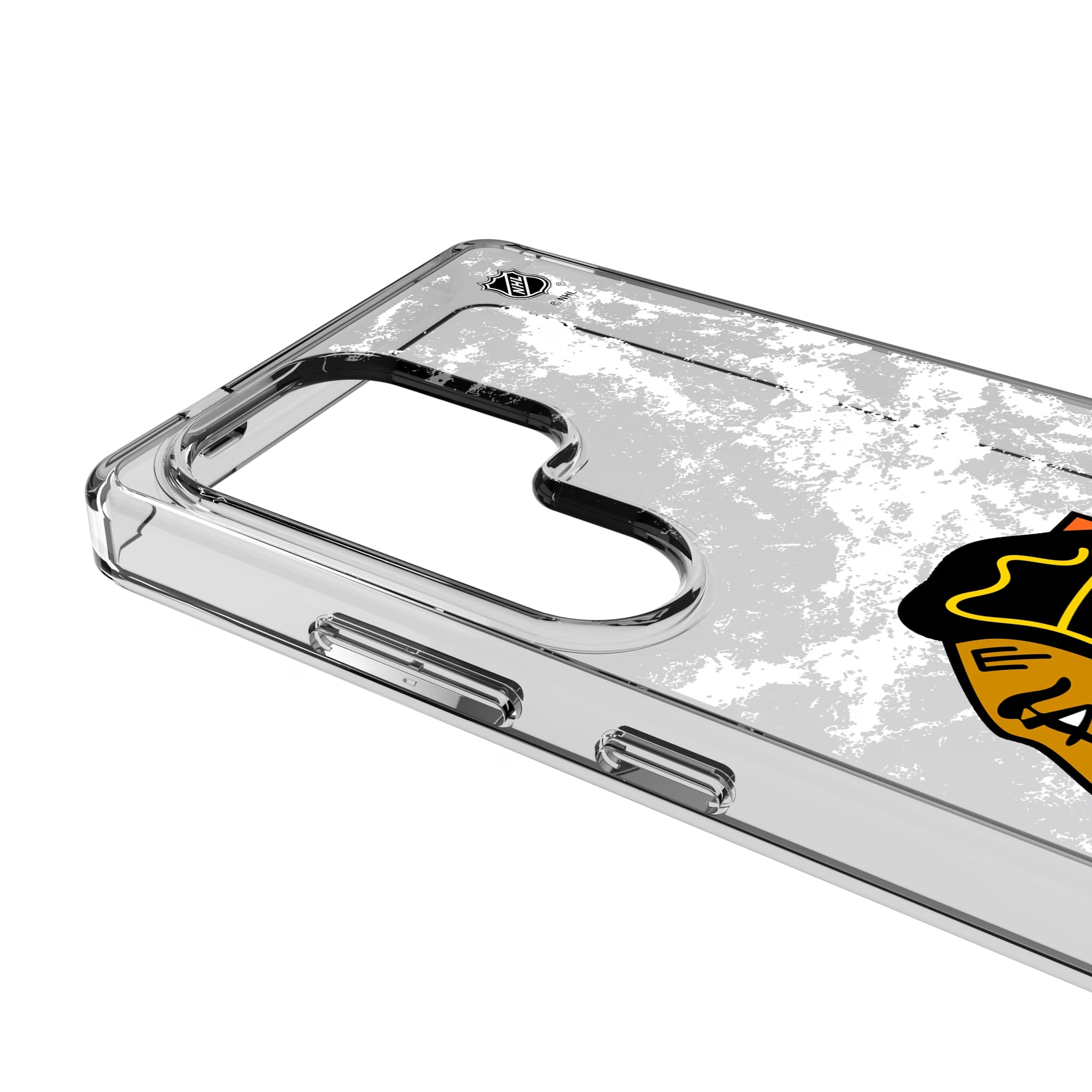 Chicago Blackhawks Ice Stripe Galaxy Clear Phone Case for Samsung Galaxy - Detail