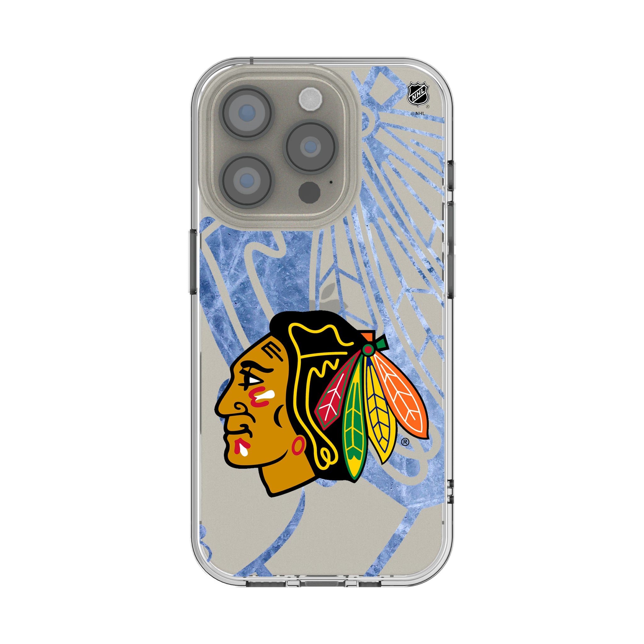 Chicago Blackhawks Ice Tilt iPhone Clear Phone Case for Apple iPhone