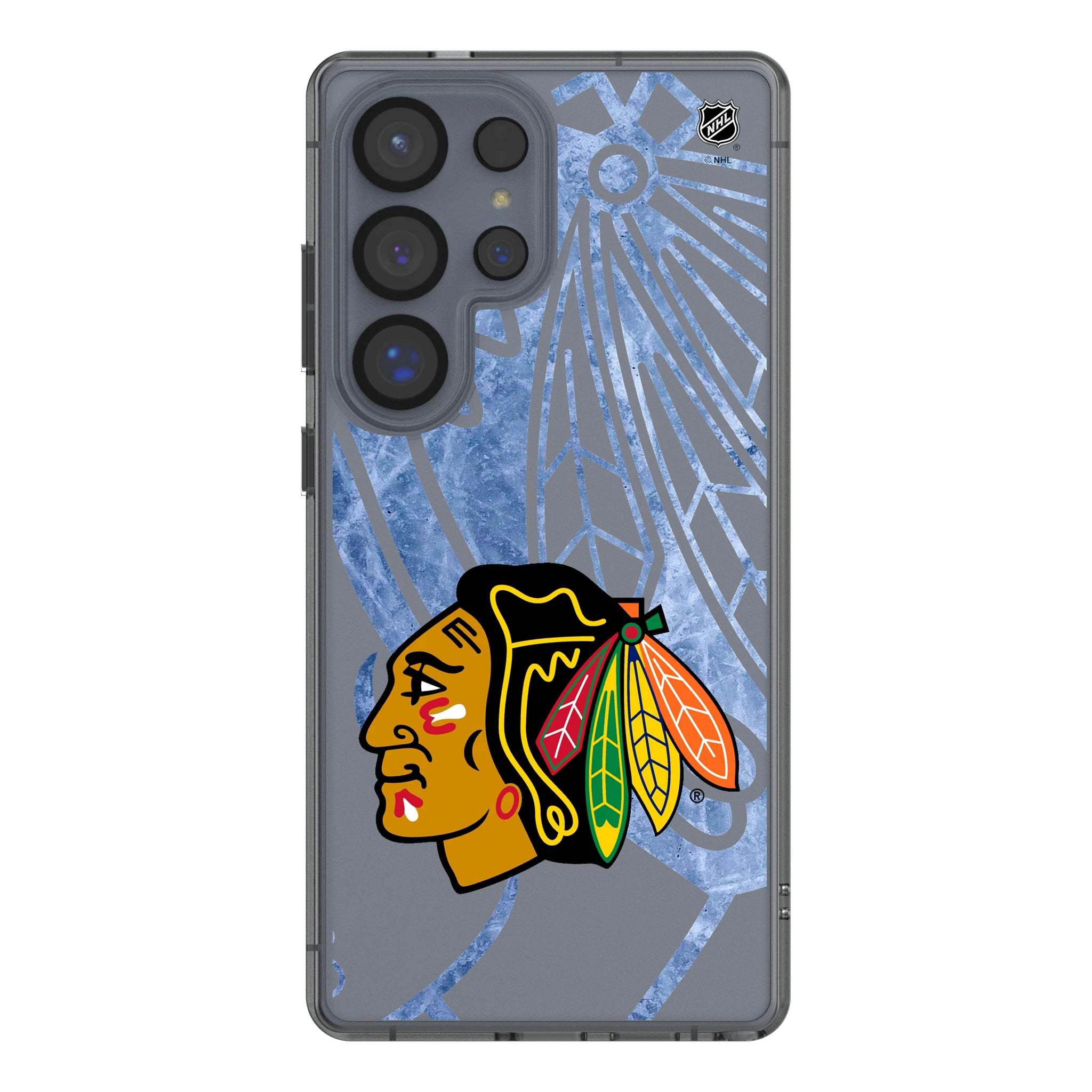 Chicago Blackhawks Ice Tilt Galaxy Clear Phone Case for Samsung Galaxy