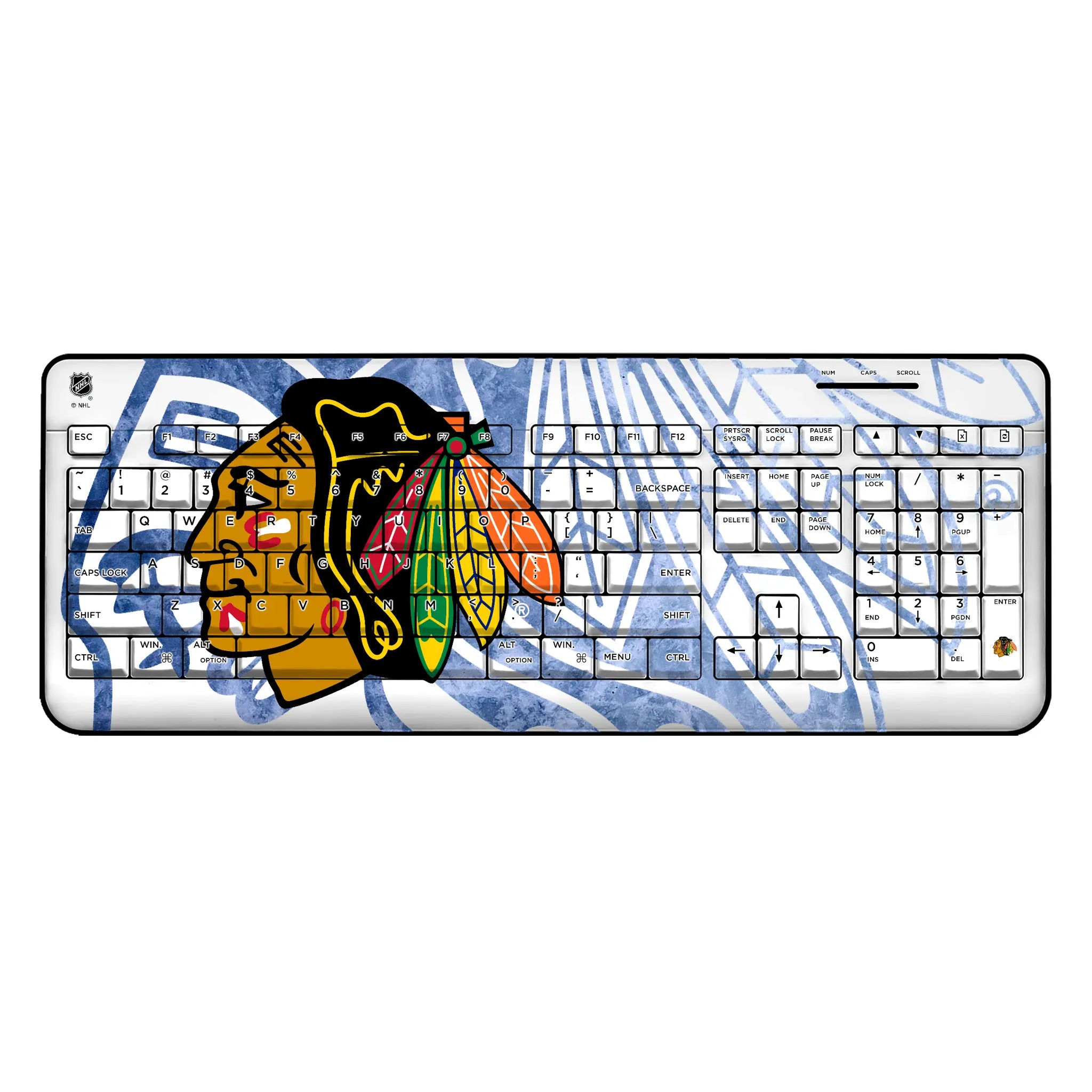 Chicago Blackhawks Ice Tilt Wireless USB Keyboard