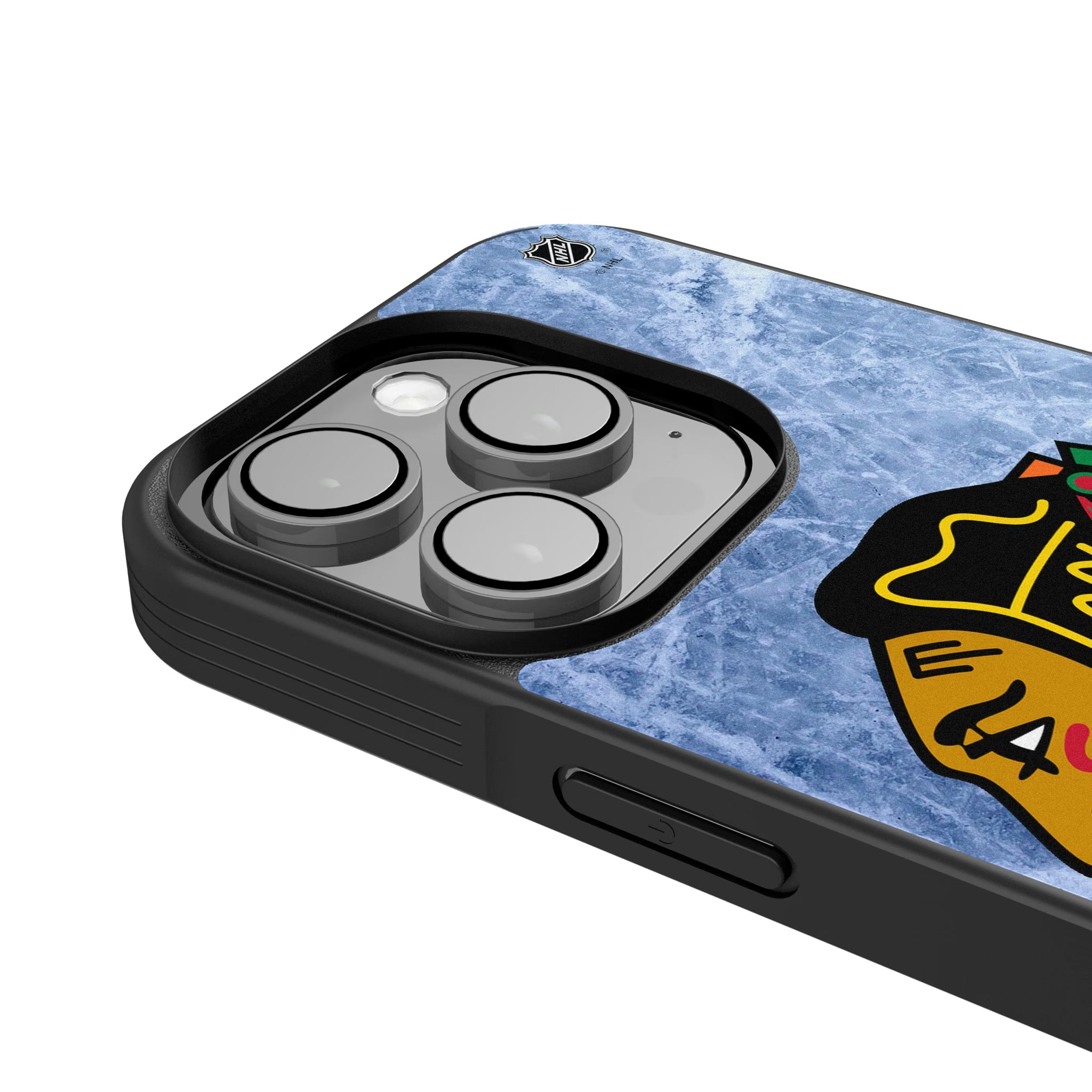 Chicago Blackhawks Ice Wordmark iPhone Bump Phone Case for Apple iPhone - Detail