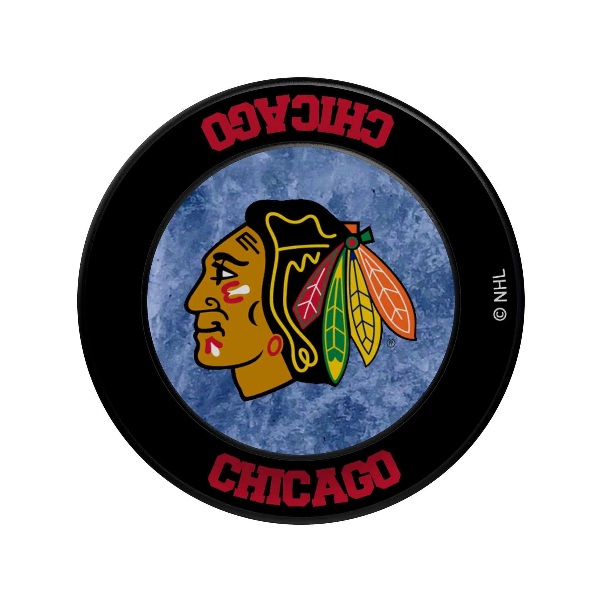 Chicago Blackhawks Ice Wordmark Popsockets Round Magnetic