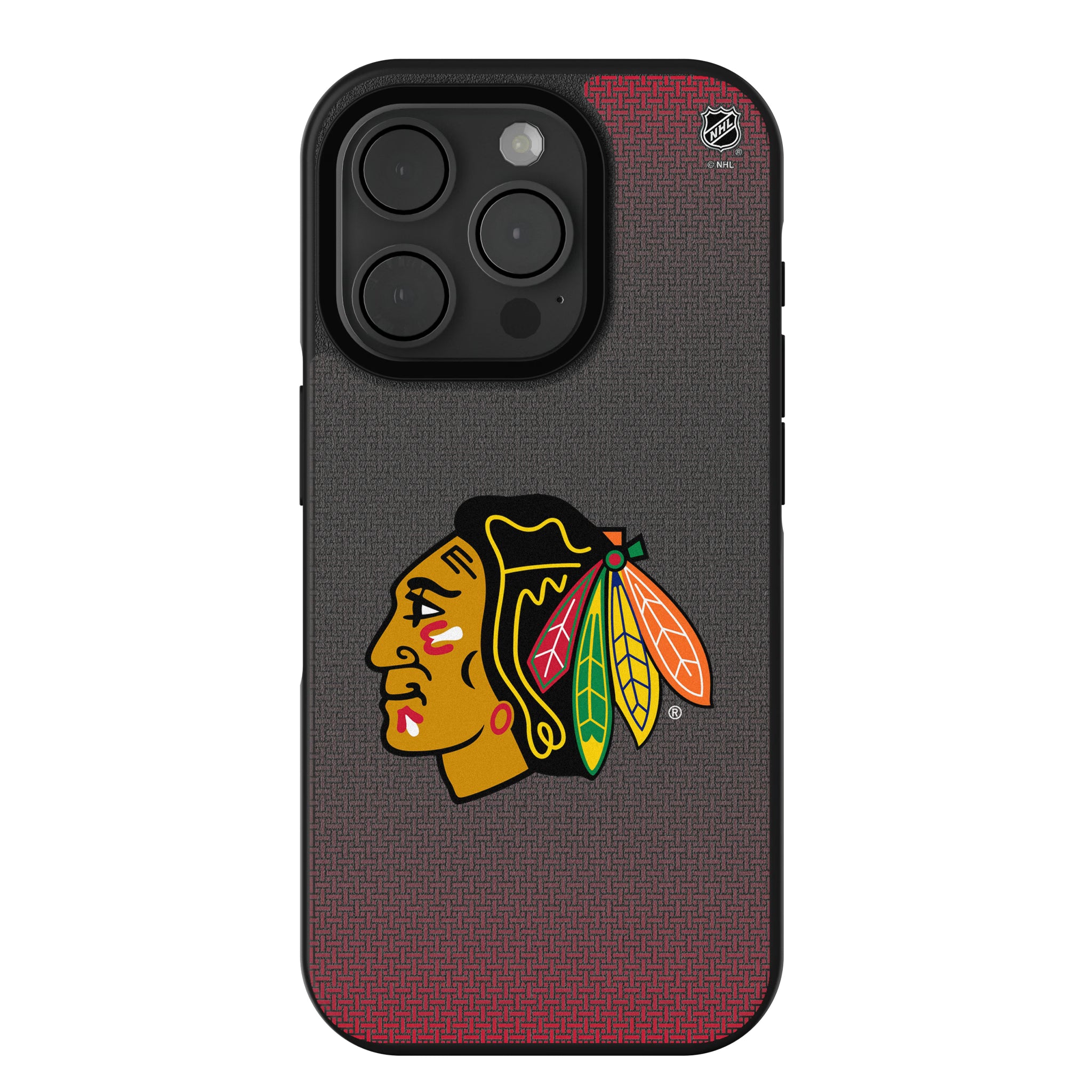 Chicago Blackhawks Linen iPhone Bump Phone Case for Apple iPhone