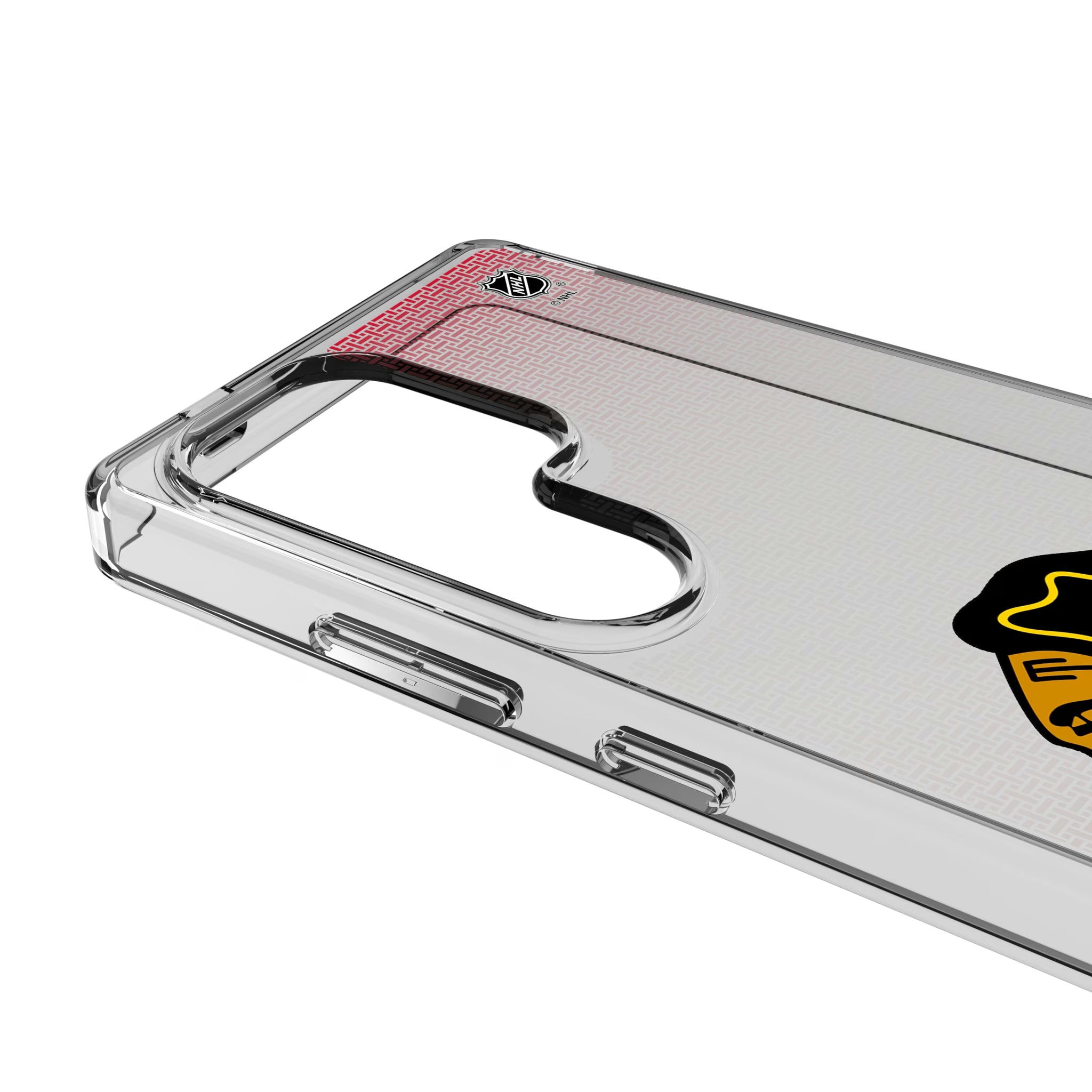 Chicago Blackhawks Linen Galaxy Clear Phone Case for Samsung Galaxy - Detail