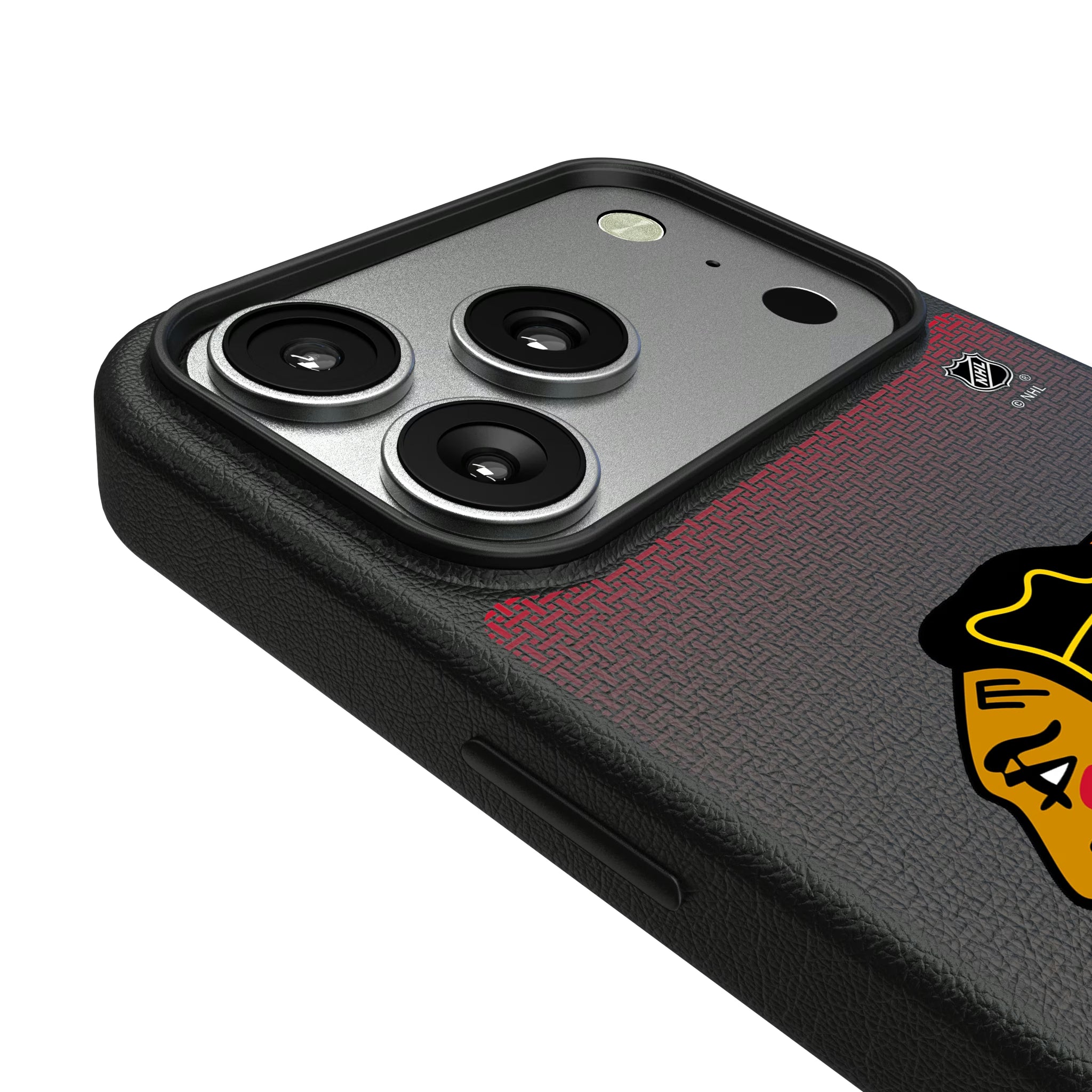 Chicago Blackhawks Linen iPhone MagSafe Compatible Phone Case for Apple iPhone - Detail#Device_iPhone 17 Pro