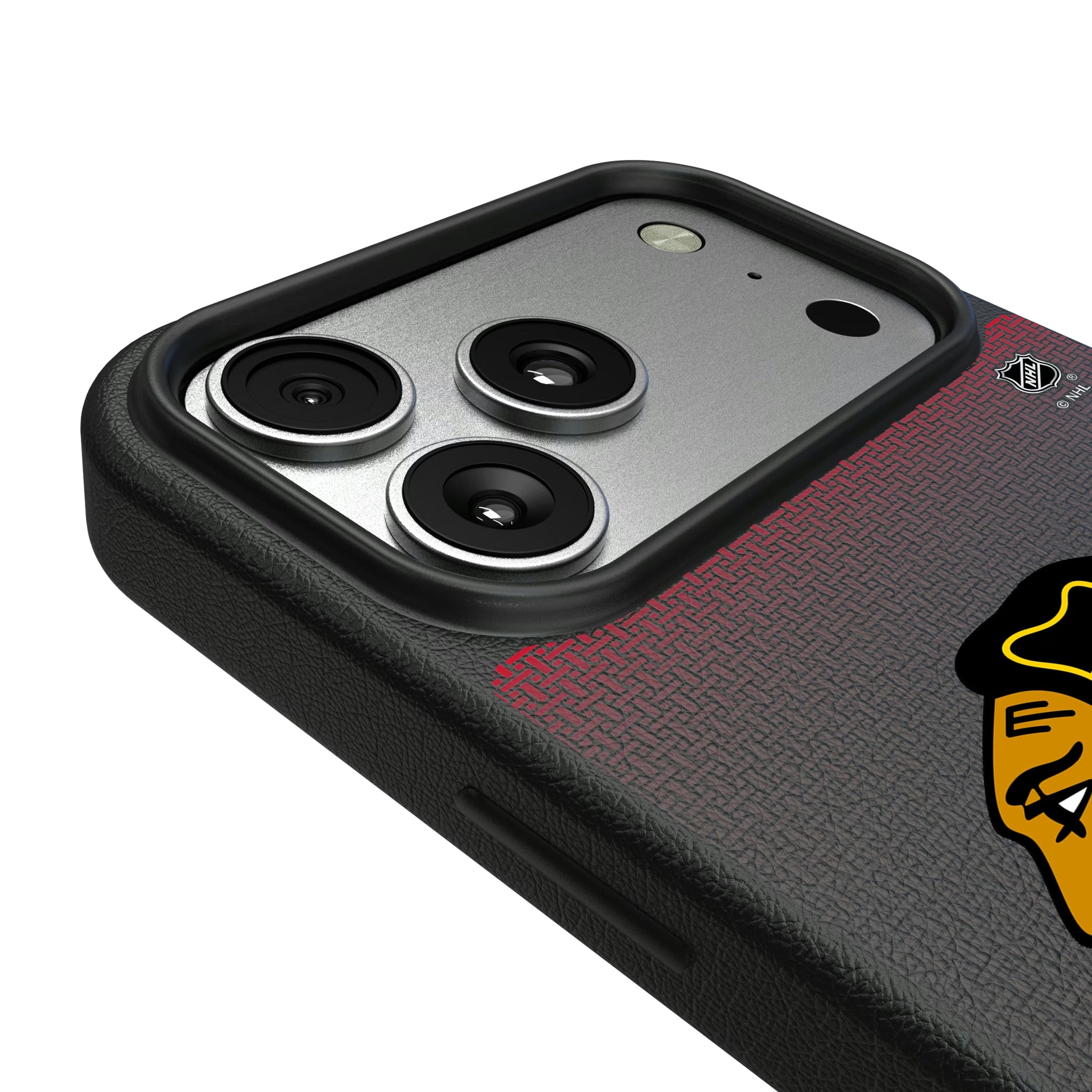 Chicago Blackhawks Linen iPhone MagSafe Compatible Phone Case for Apple iPhone - Detail#Device_iPhone 17 Pro Max