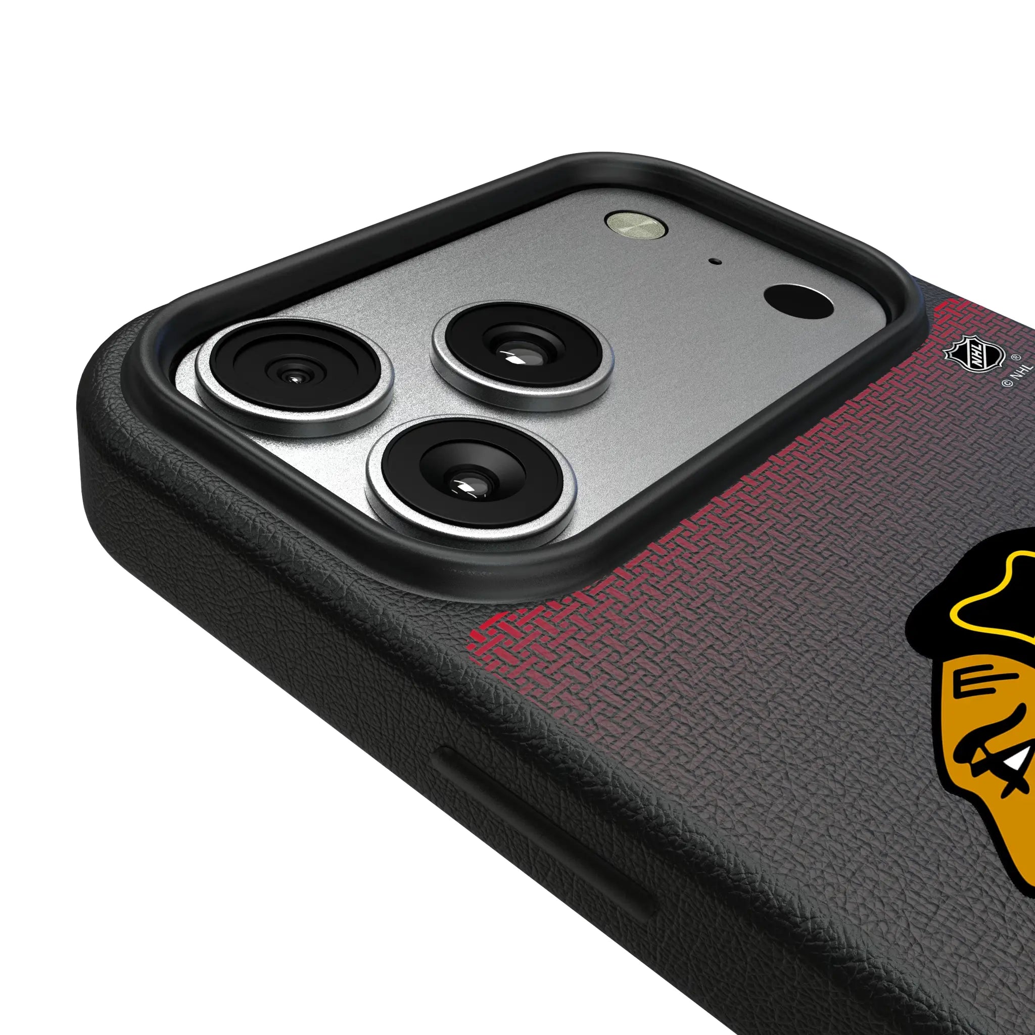 Chicago Blackhawks Linen iPhone MagSafe Compatible Phone Case for Apple iPhone - Detail#Device_iPhone 17 Pro Max