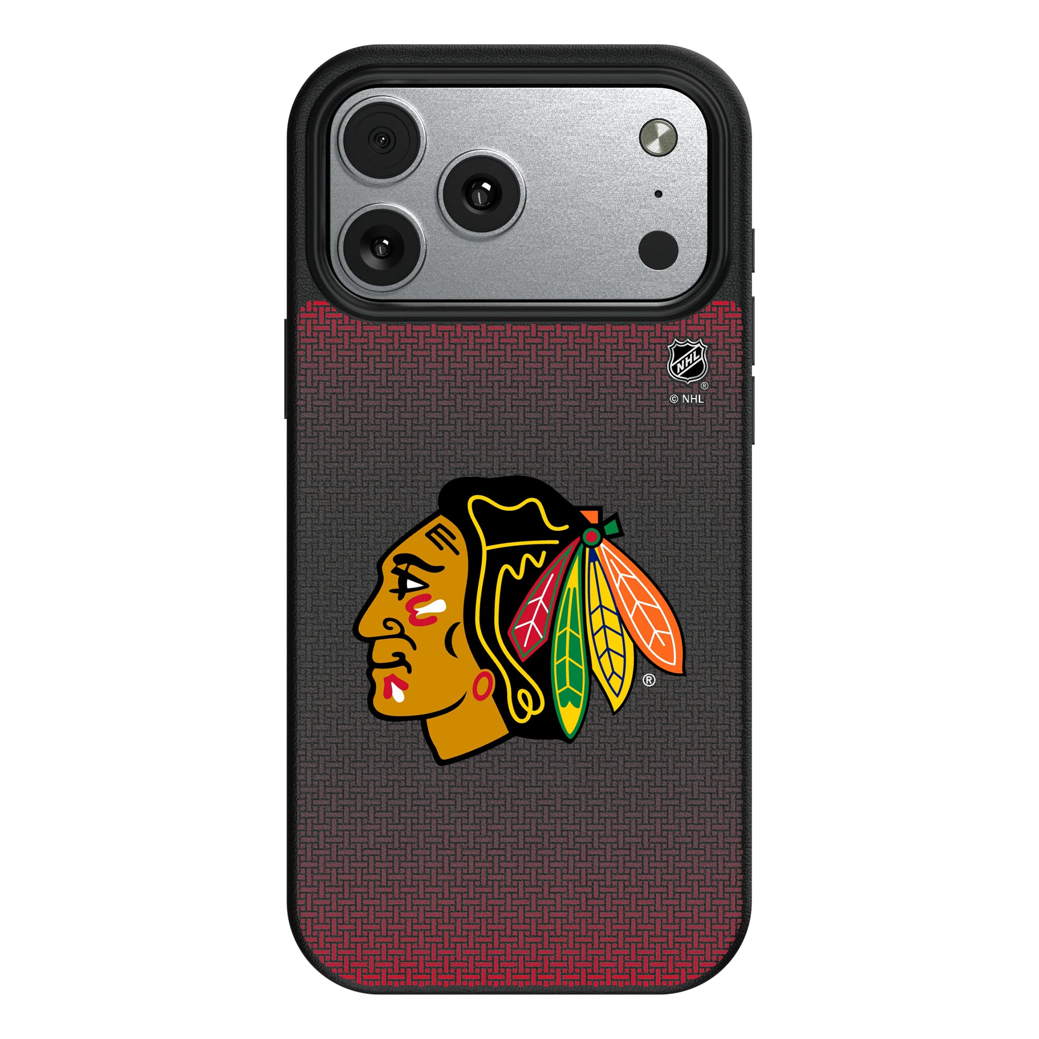 Chicago Blackhawks Linen iPhone MagSafe Compatible Phone Case for Apple iPhone#Device_iPhone 17 Pro Max