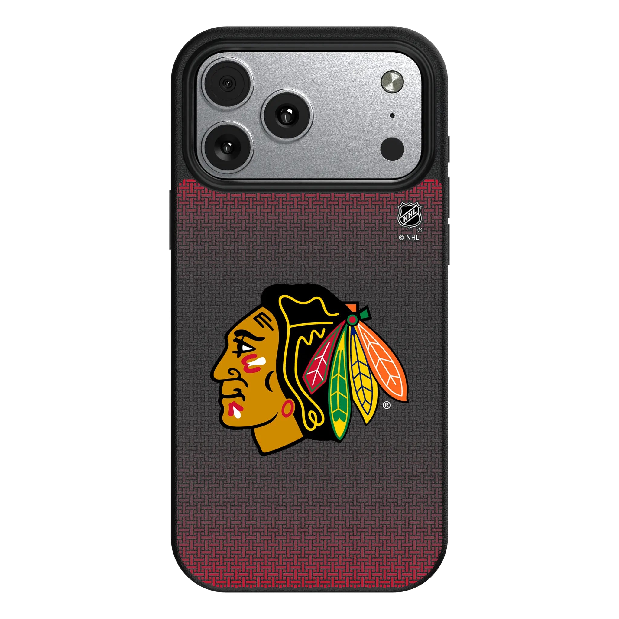 Chicago Blackhawks Linen iPhone MagSafe Compatible Phone Case for Apple iPhone#Device_iPhone 17 Pro Max