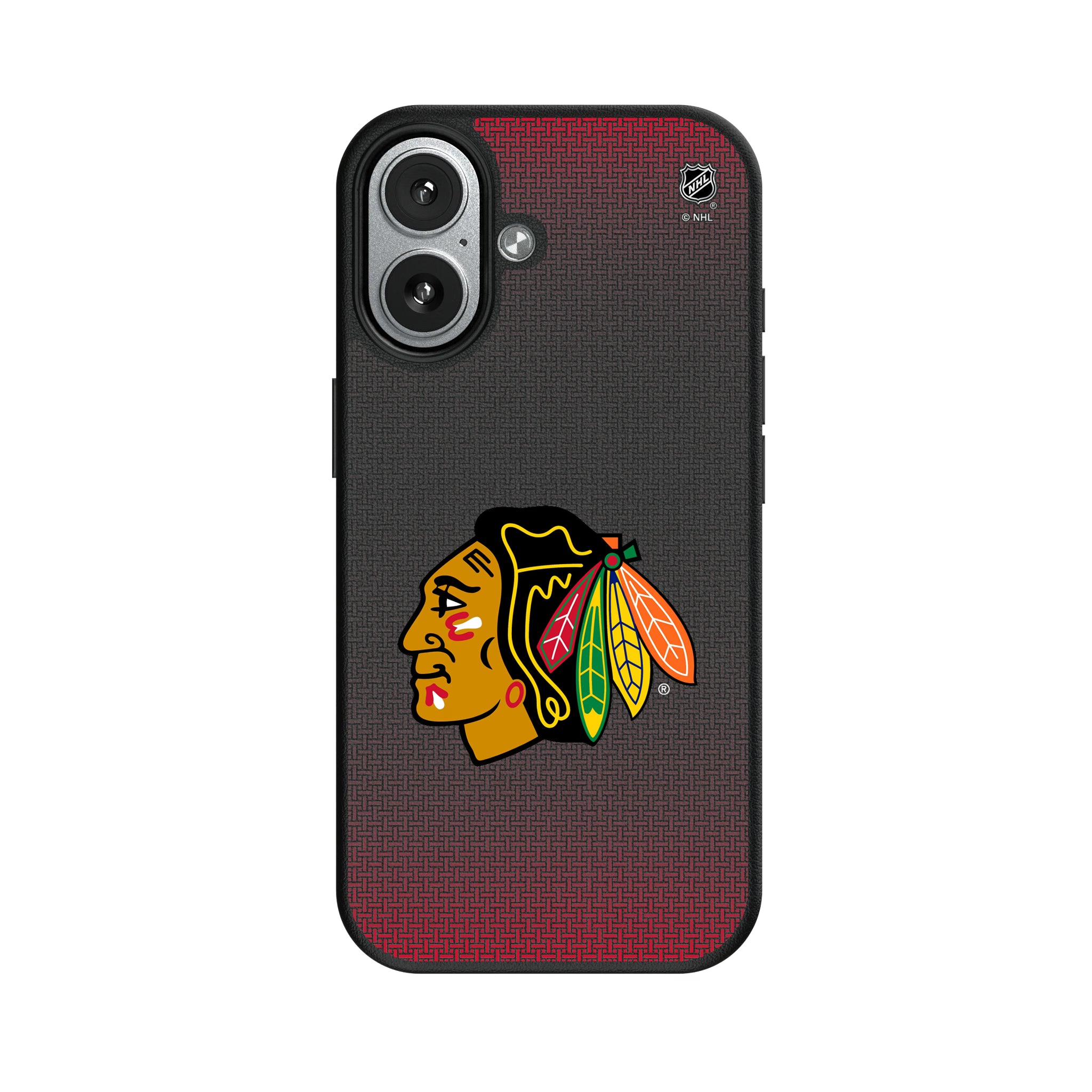 Chicago Blackhawks Linen iPhone MagSafe Compatible Phone Case for Apple iPhone#Device_iPhone 17