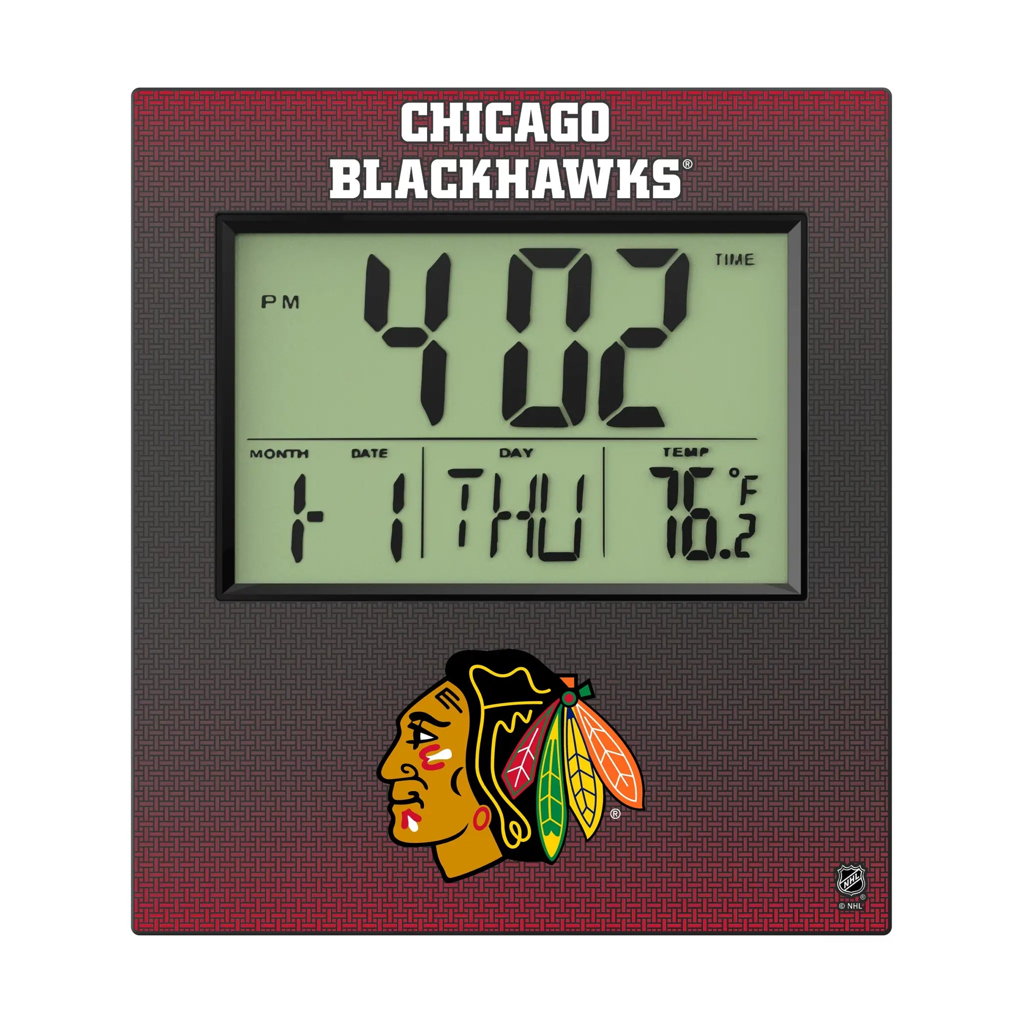 Chicago Blackhawks Linen Wall Clock