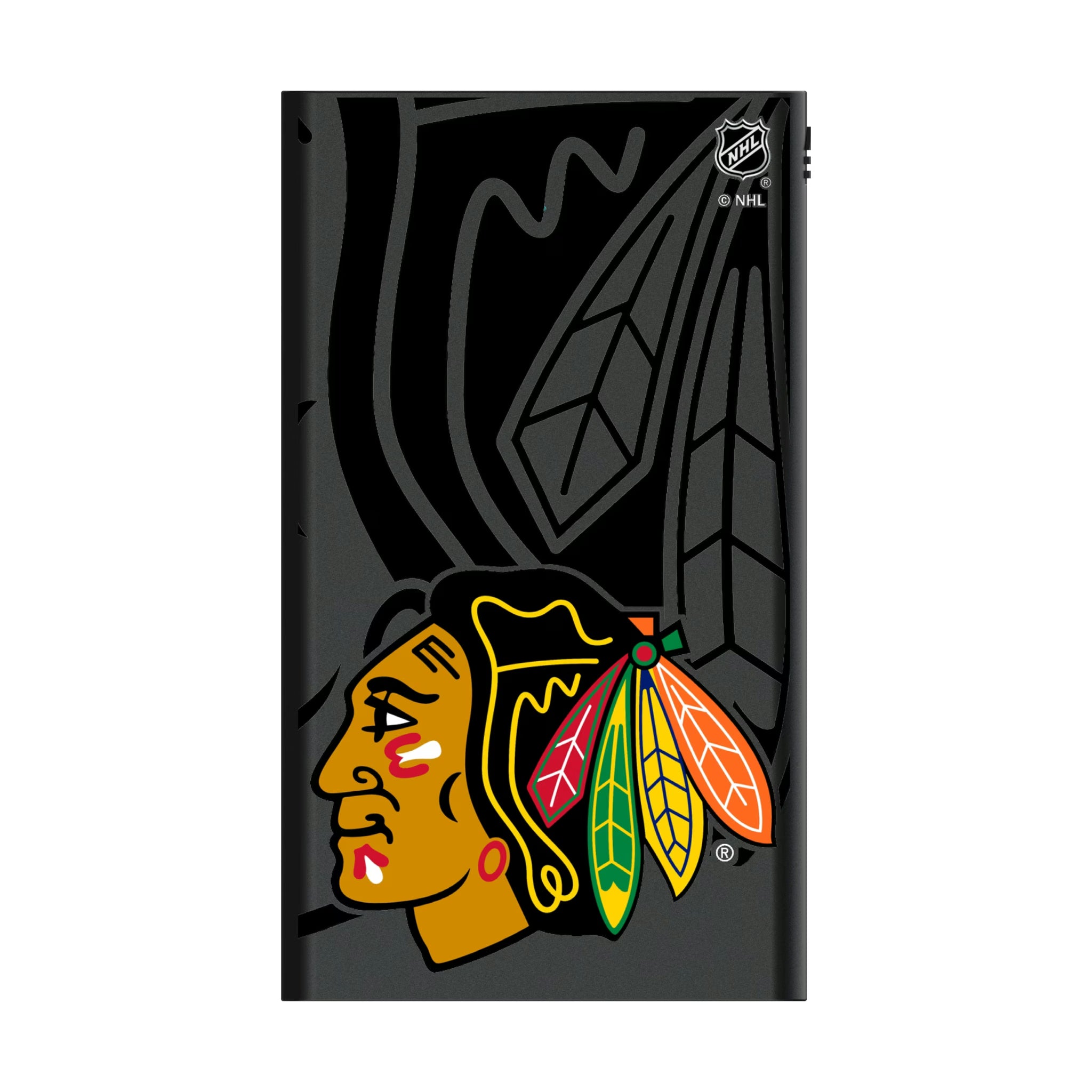 Chicago Blackhawks Monocolor Tilt 5000mAh Flat Powerbank