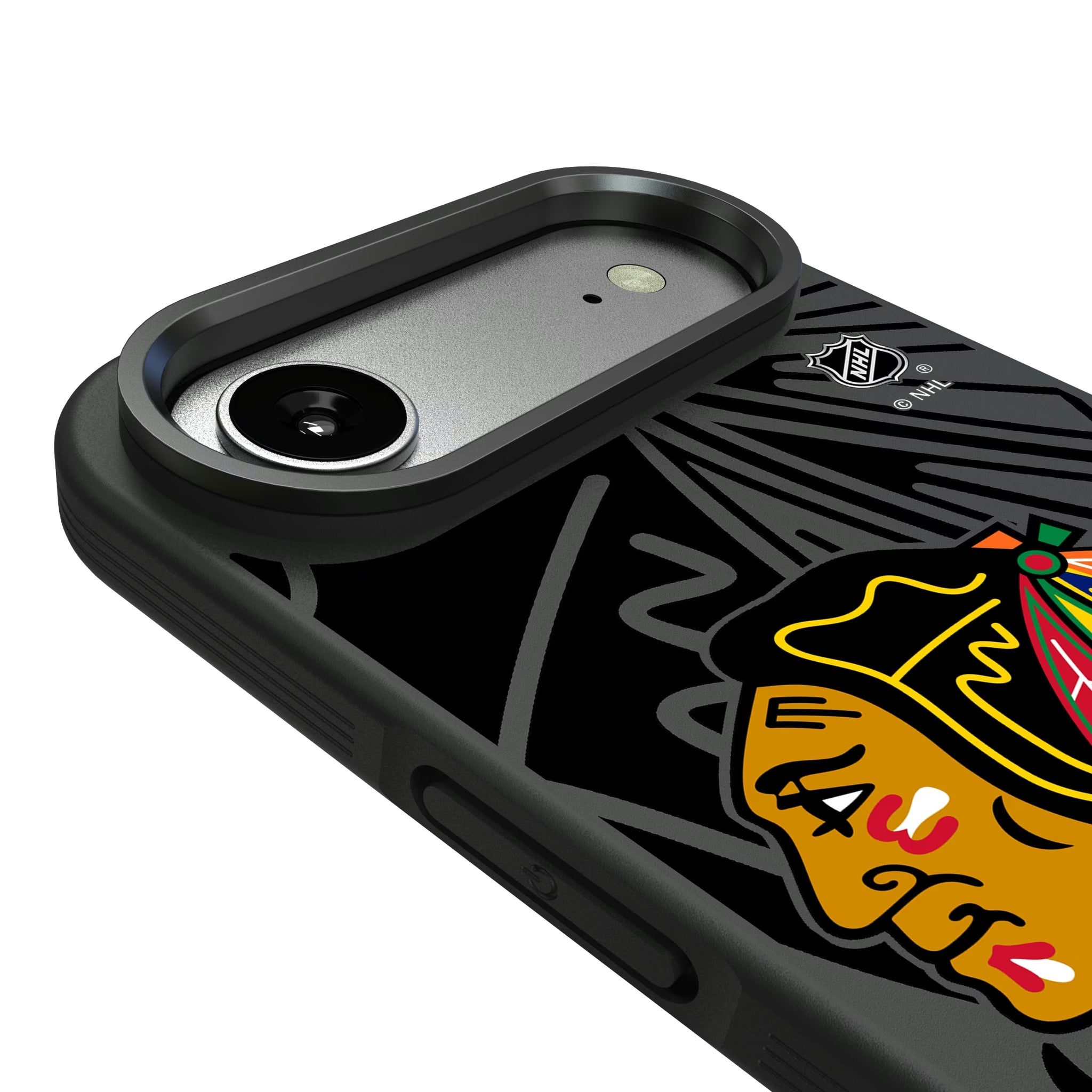 Chicago Blackhawks Monocolor Tilt iPhone Bump Phone Case for Apple iPhone - Detail#Device_iPhone Air