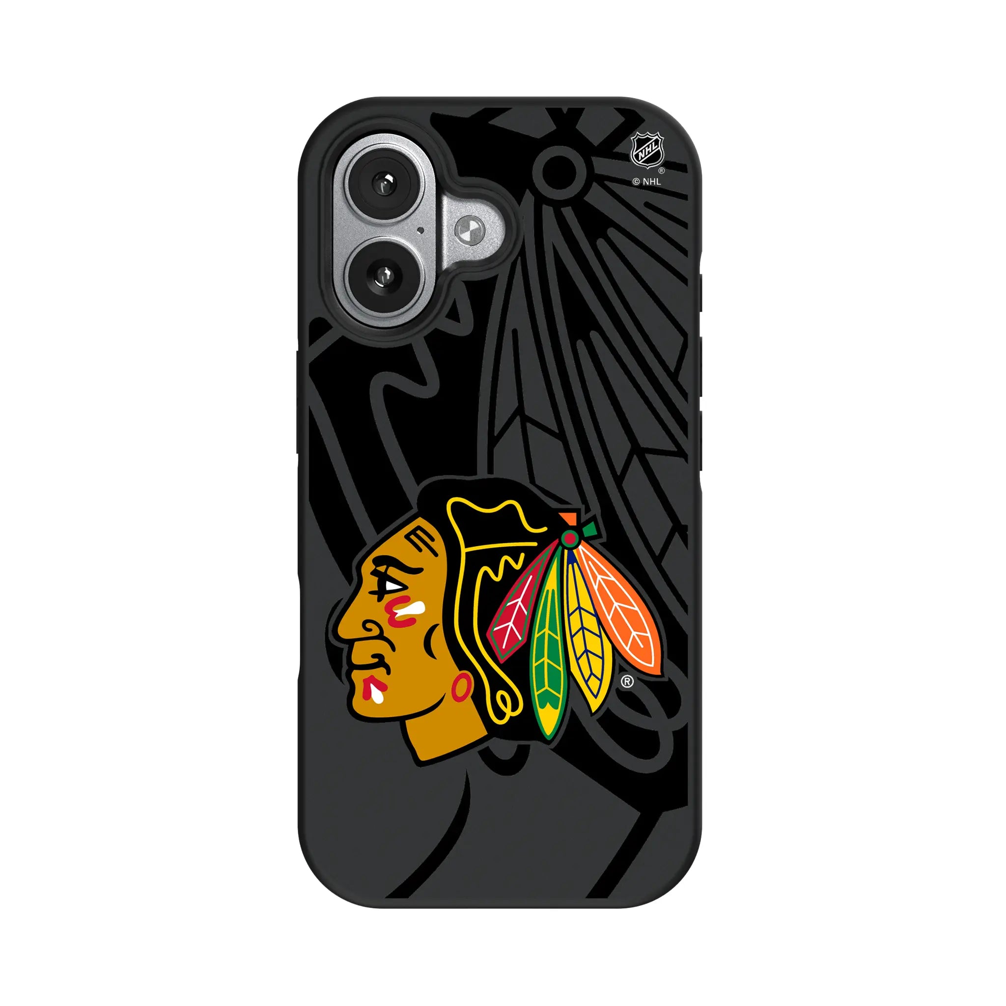 Chicago Blackhawks Monocolor Tilt iPhone Bump Phone Case for Apple iPhone#Device_iPhone 17