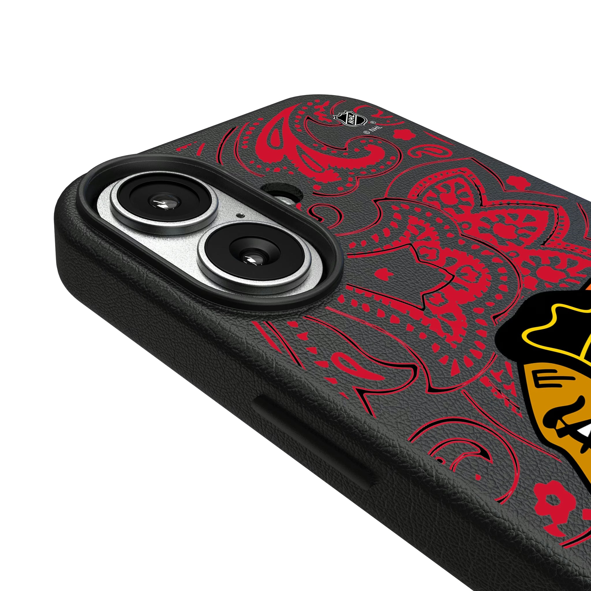 Chicago Blackhawks Paisley iPhone MagSafe Compatible Phone Case for Apple iPhone - Detail#Device_iPhone 17