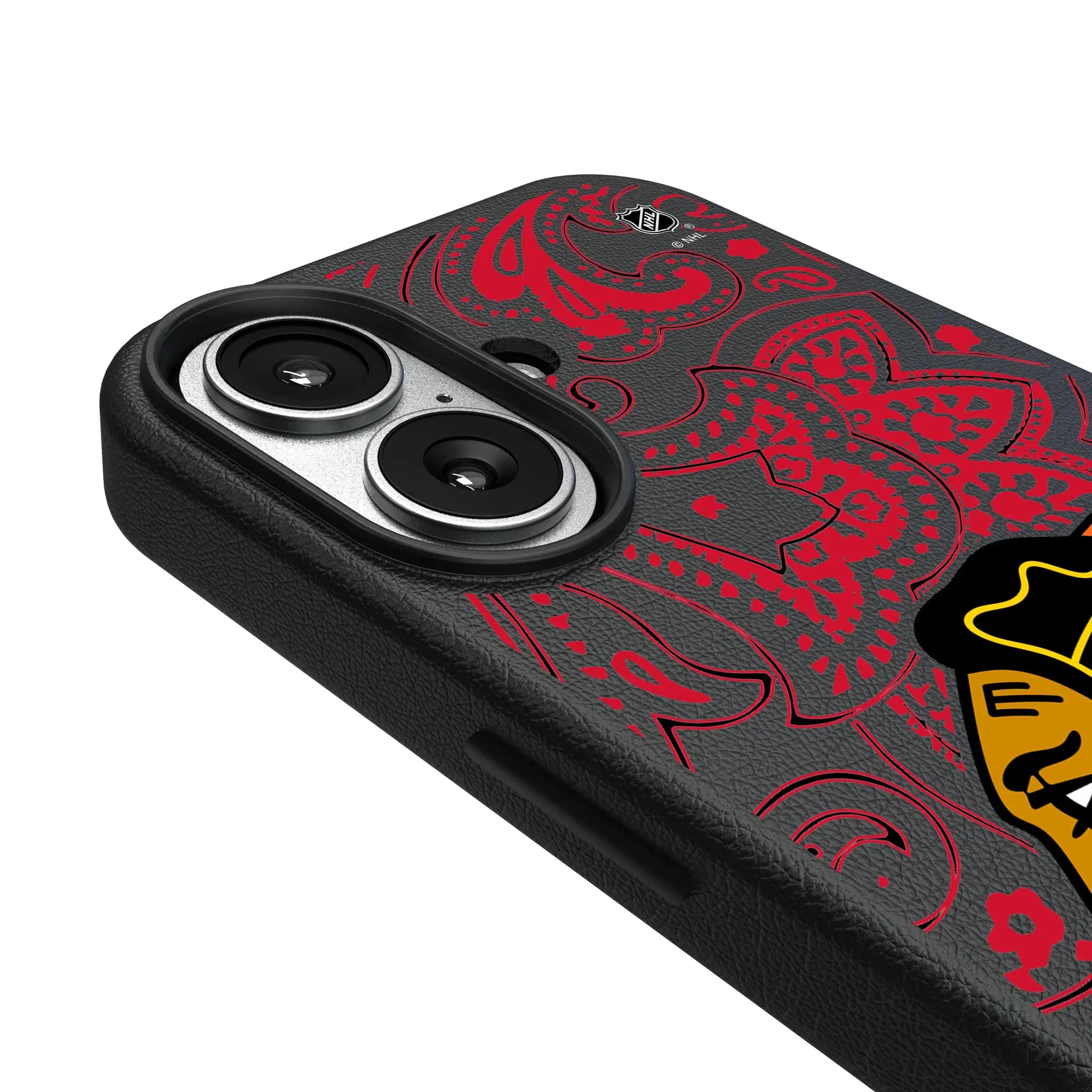 Chicago Blackhawks Paisley iPhone MagSafe Compatible Phone Case for Apple iPhone - Detail#Device_iPhone 17