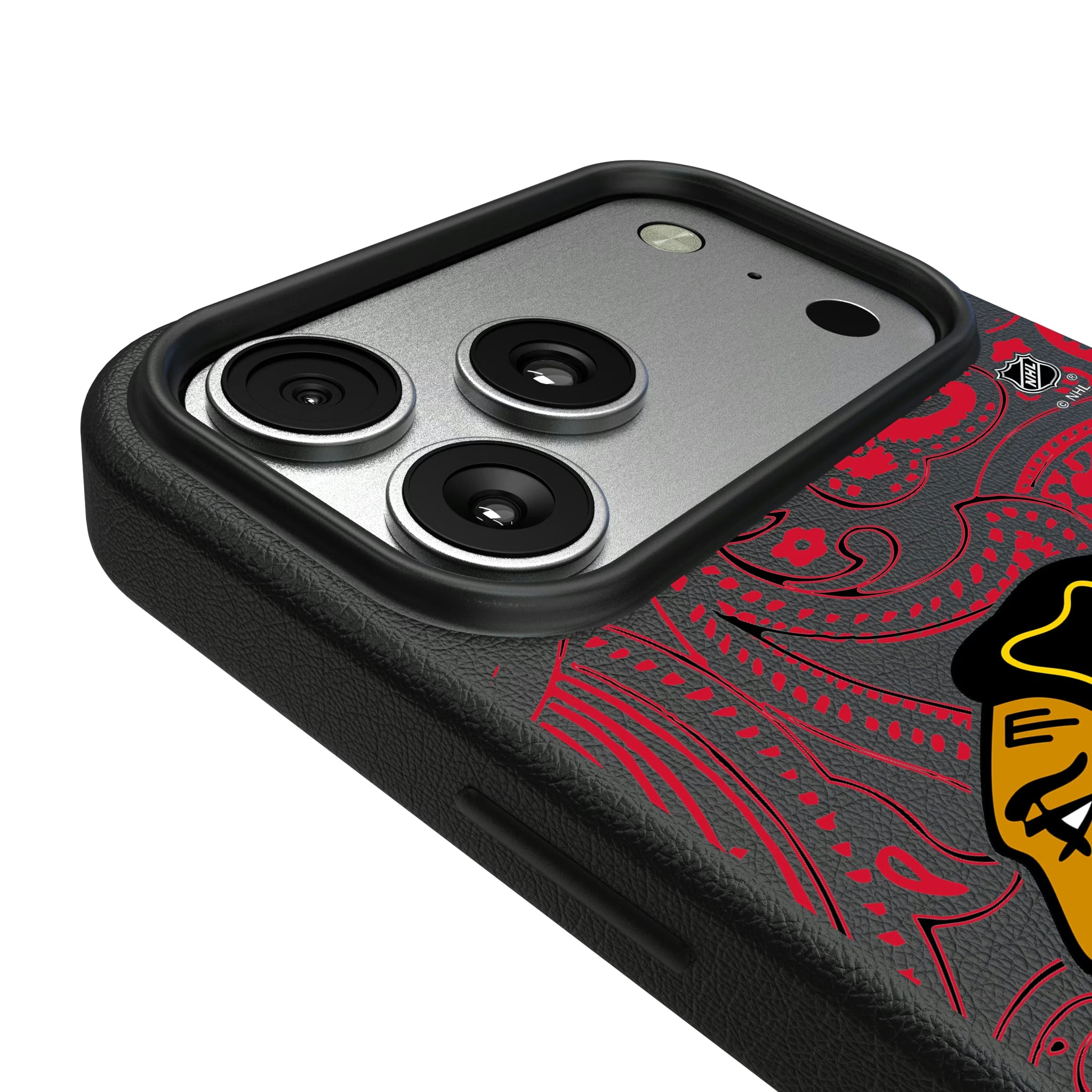 Chicago Blackhawks Paisley iPhone MagSafe Compatible Phone Case for Apple iPhone - Detail#Device_iPhone 17 Pro Max