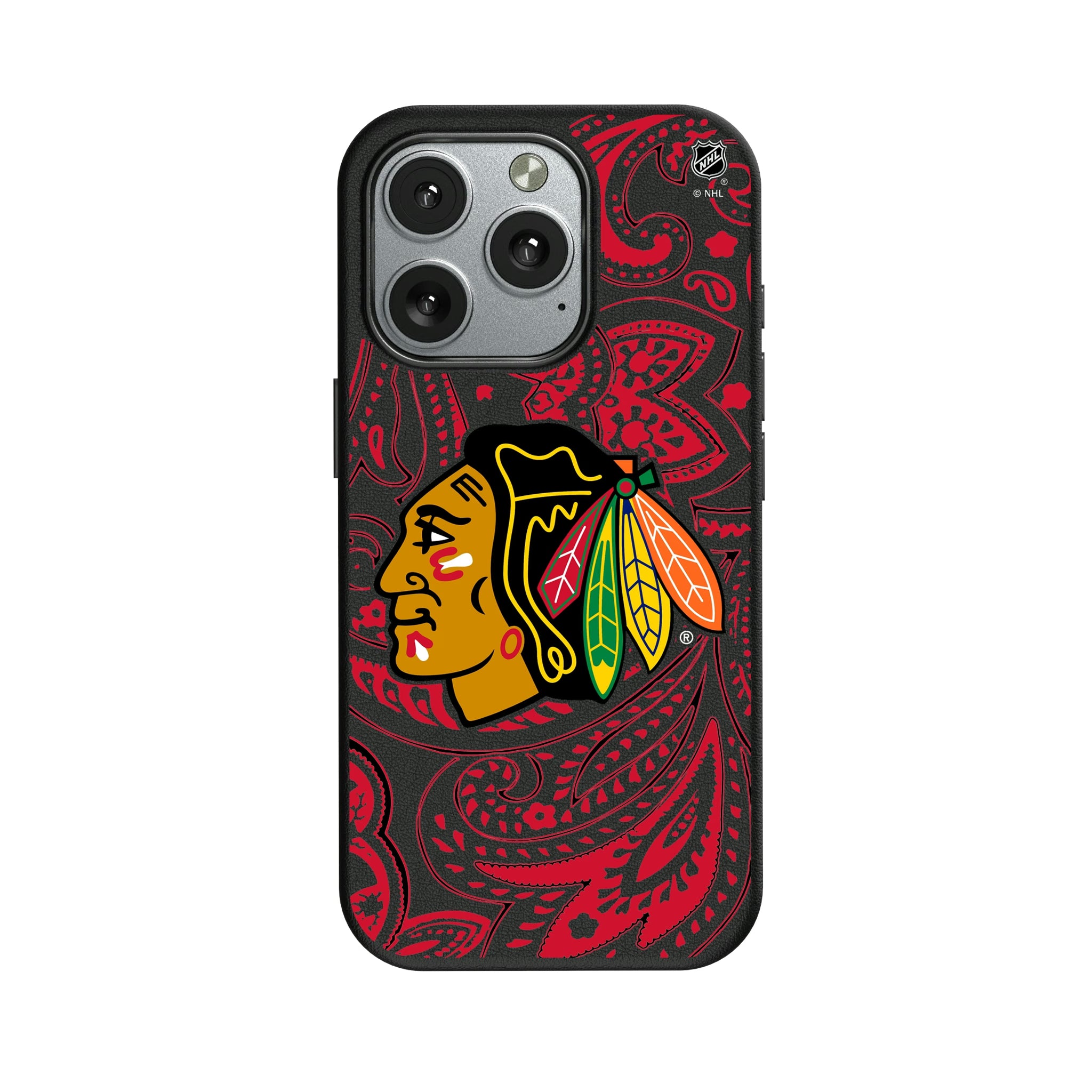 Chicago Blackhawks Paisley iPhone MagSafe Compatible Phone Case for Apple iPhone