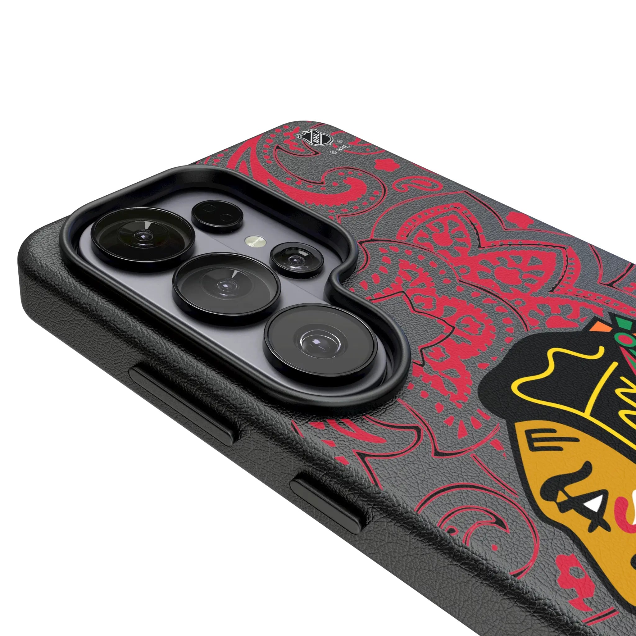 Chicago Blackhawks Paisley Galaxy MagSafe Compatible Phone Case for Samsung Galaxy - Detail#Device_Galaxy S26 Ultra