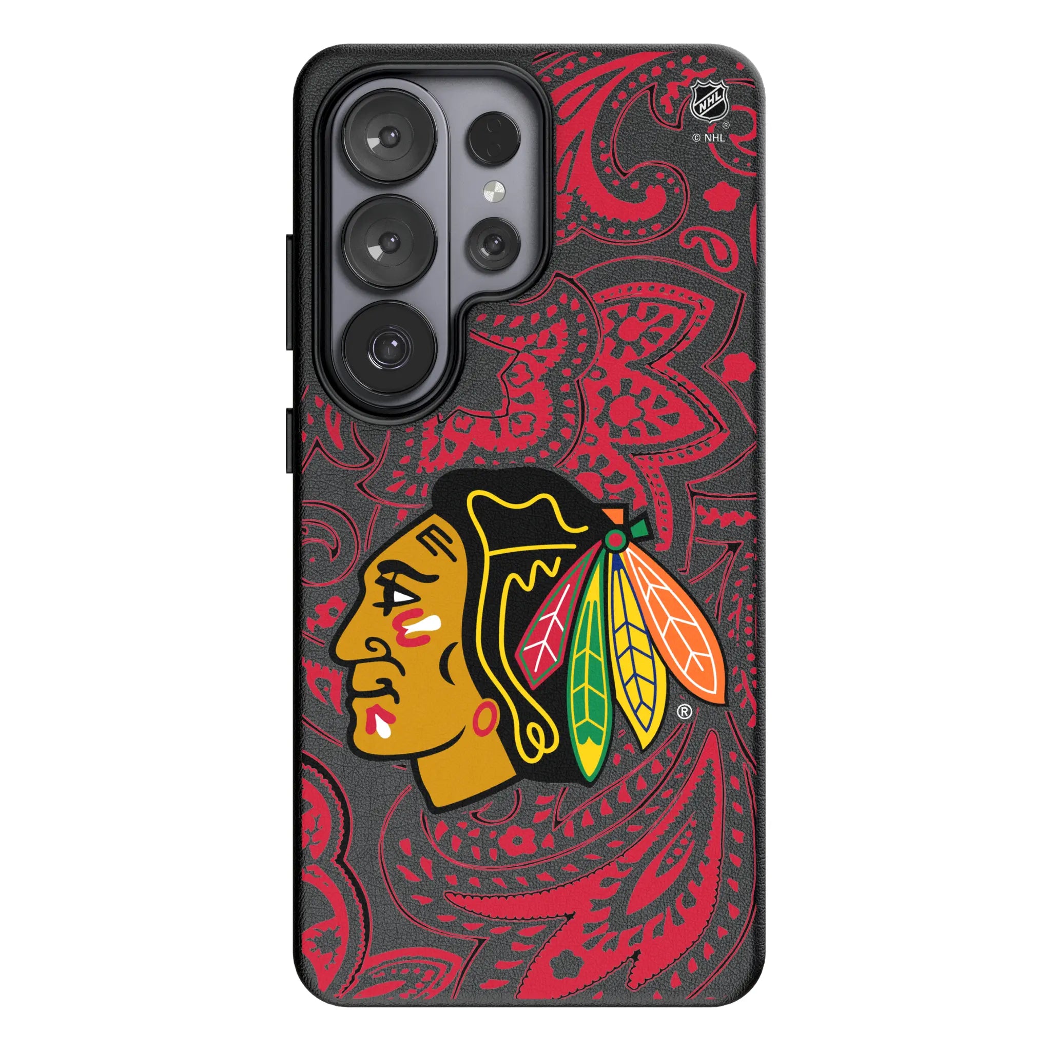 Chicago Blackhawks Paisley Galaxy MagSafe Compatible Phone Case for Samsung Galaxy#Device_Galaxy S26 Ultra
