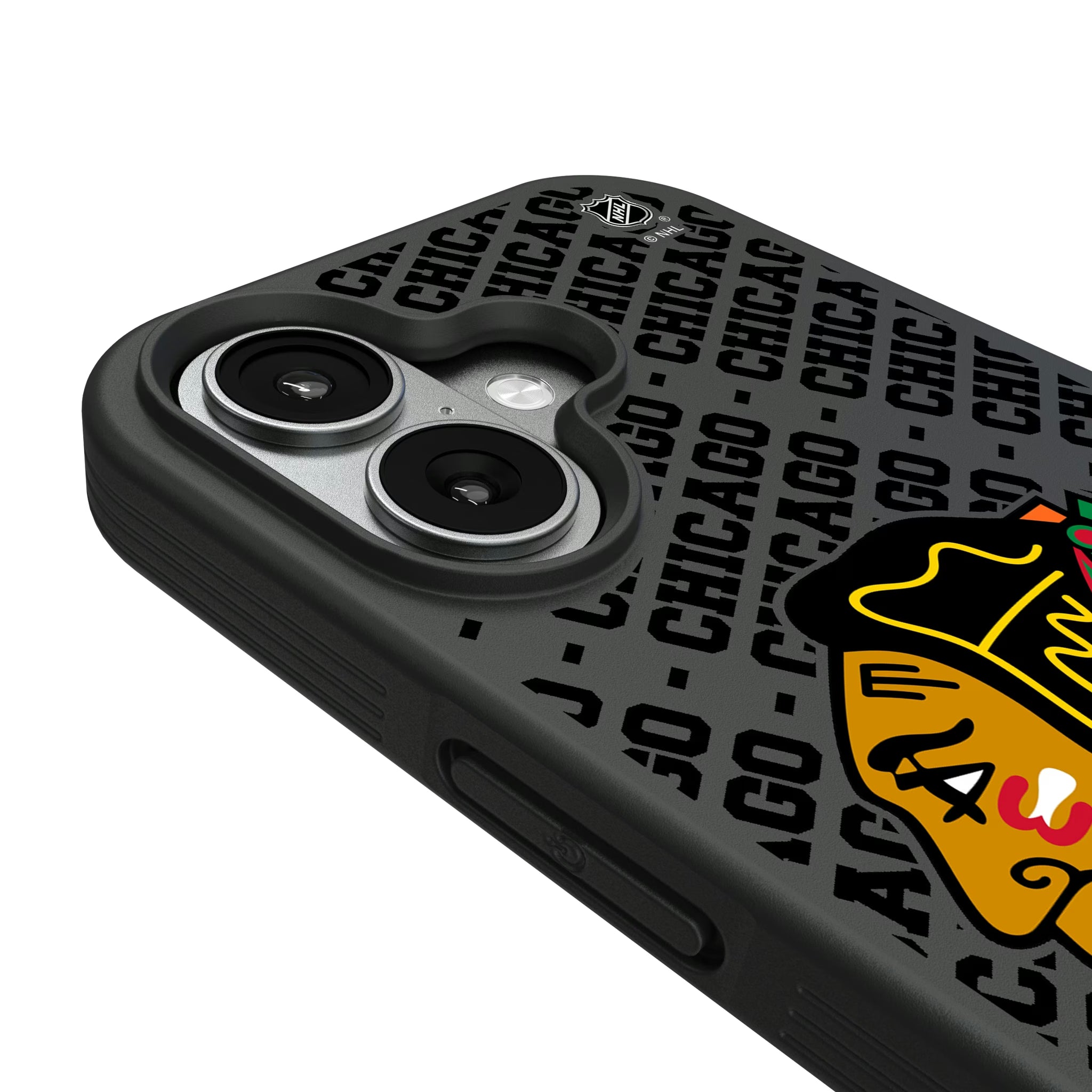 Chicago Blackhawks Personalized EndZone Plus iPhone Bump Phone Case for Apple iPhone - Detail#Device_iPhone 17