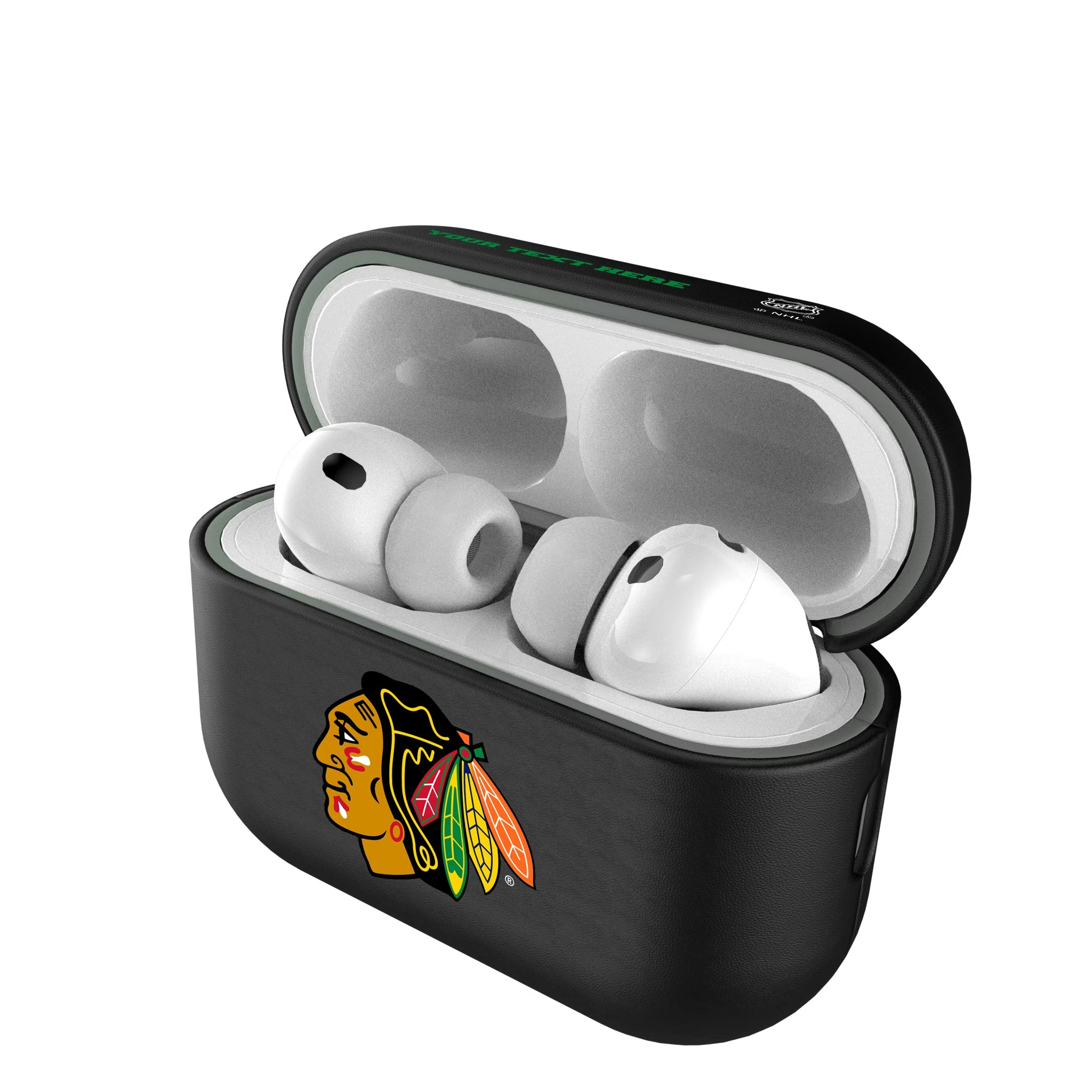 Chicago Blackhawks Personalized Insignia AirPods AirPod Case Cover#Device_AirPods Pro 3
