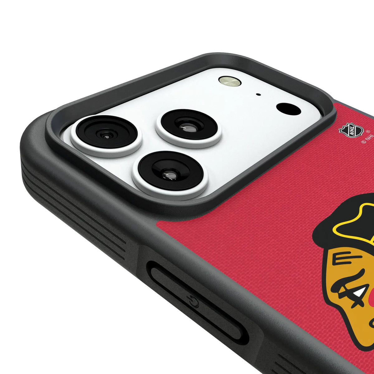 Chicago Blackhawks Personalized Stripe iPhone Bump Phone Case for Apple iPhone - Detail#Device_iPhone 18 Pro Max