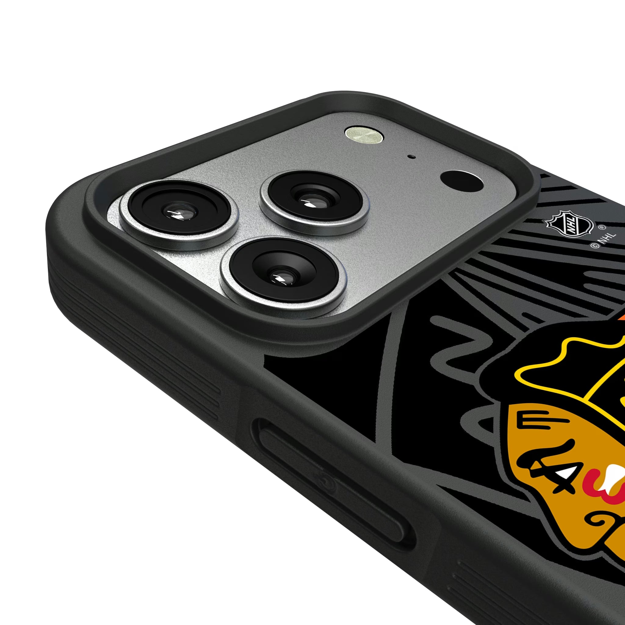 Chicago Blackhawks Personalized Tilt iPhone Bump Phone Case for Apple iPhone - Detail#Device_iPhone 17 Pro