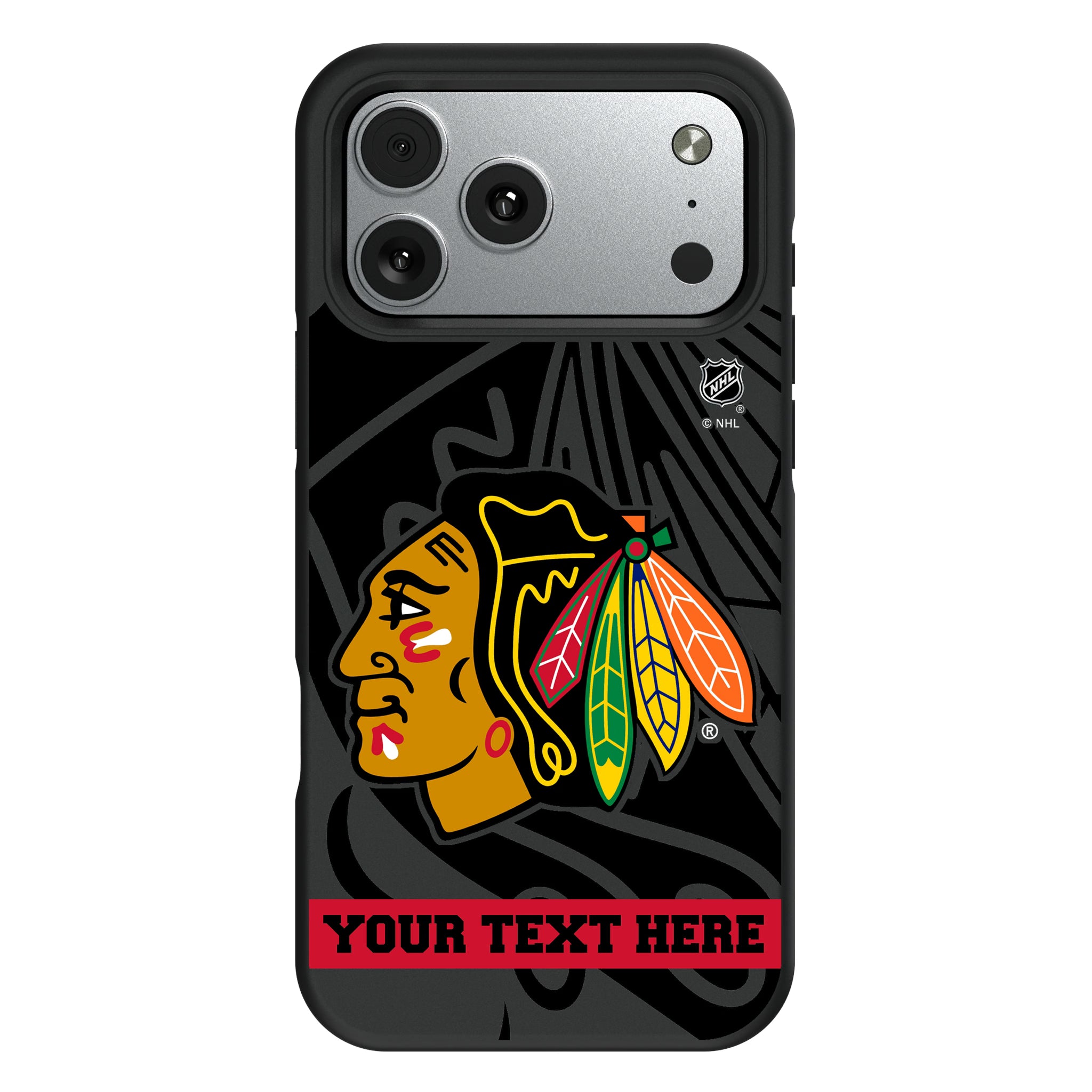 Chicago Blackhawks Personalized Tilt iPhone Bump Phone Case for Apple iPhone#Device_iPhone 17 Pro Max