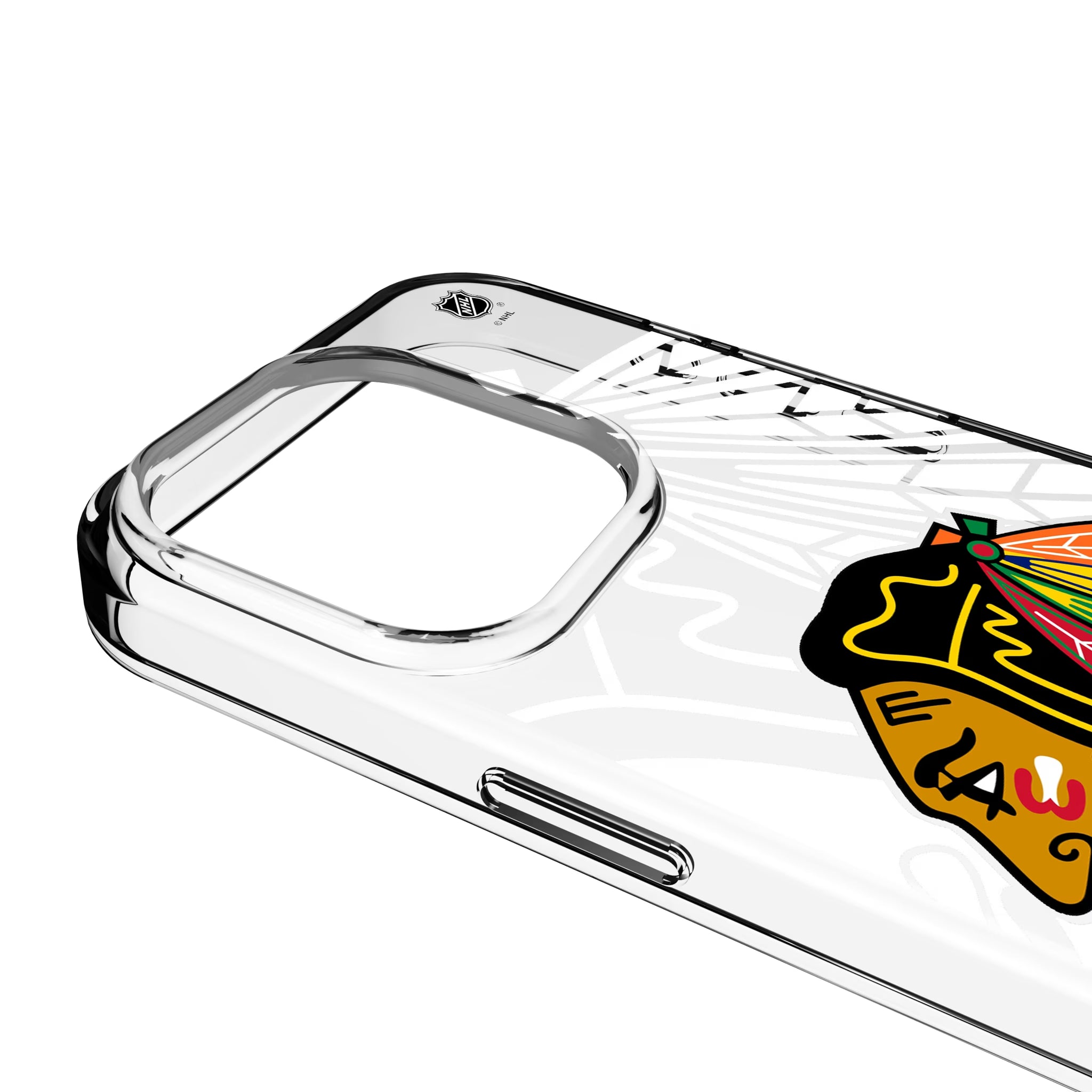 Chicago Blackhawks Personalized Tilt iPhone Clear Phone Case for Apple iPhone - Detail