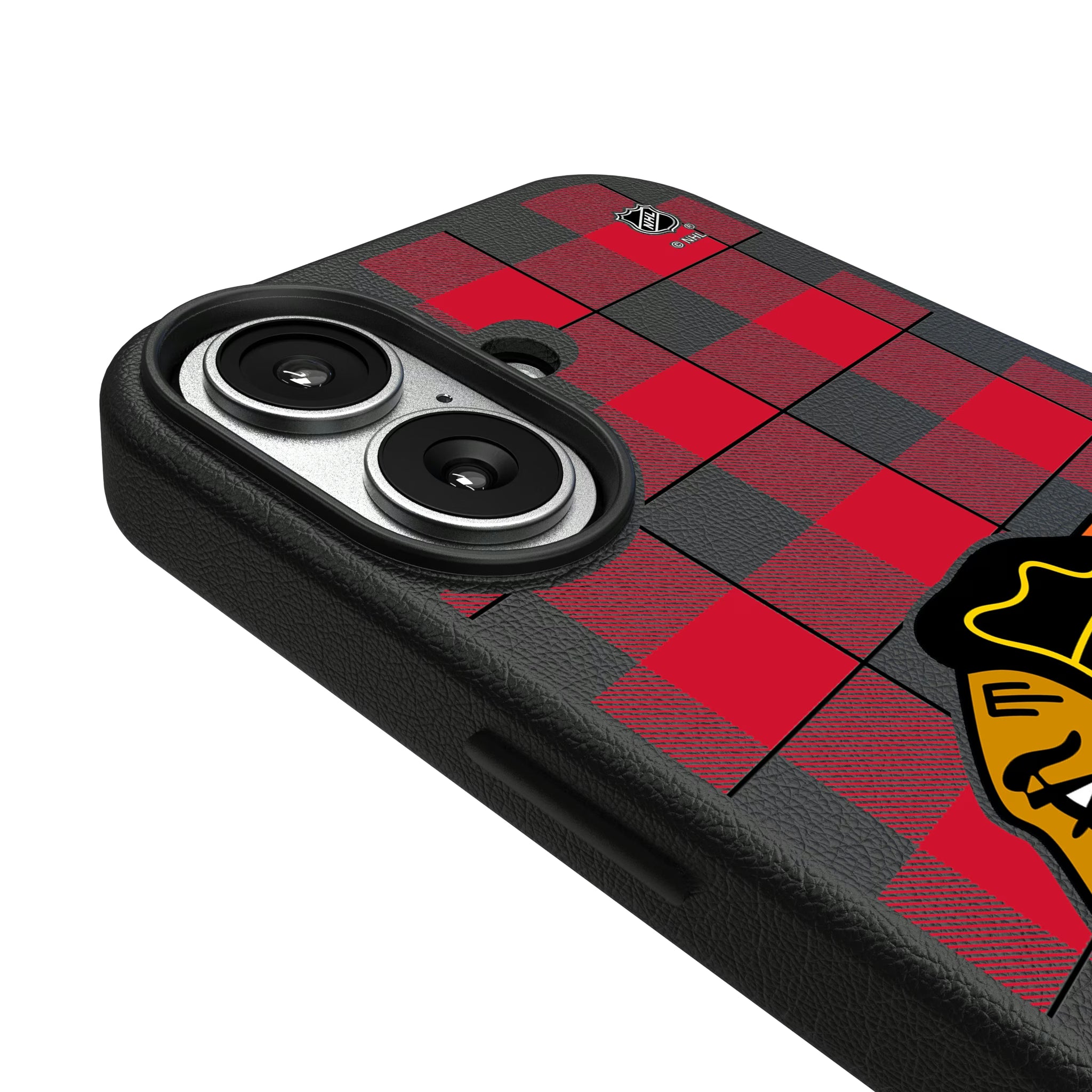 Chicago Blackhawks Plaid iPhone MagSafe Compatible Phone Case for Apple iPhone - Detail#Device_iPhone 17