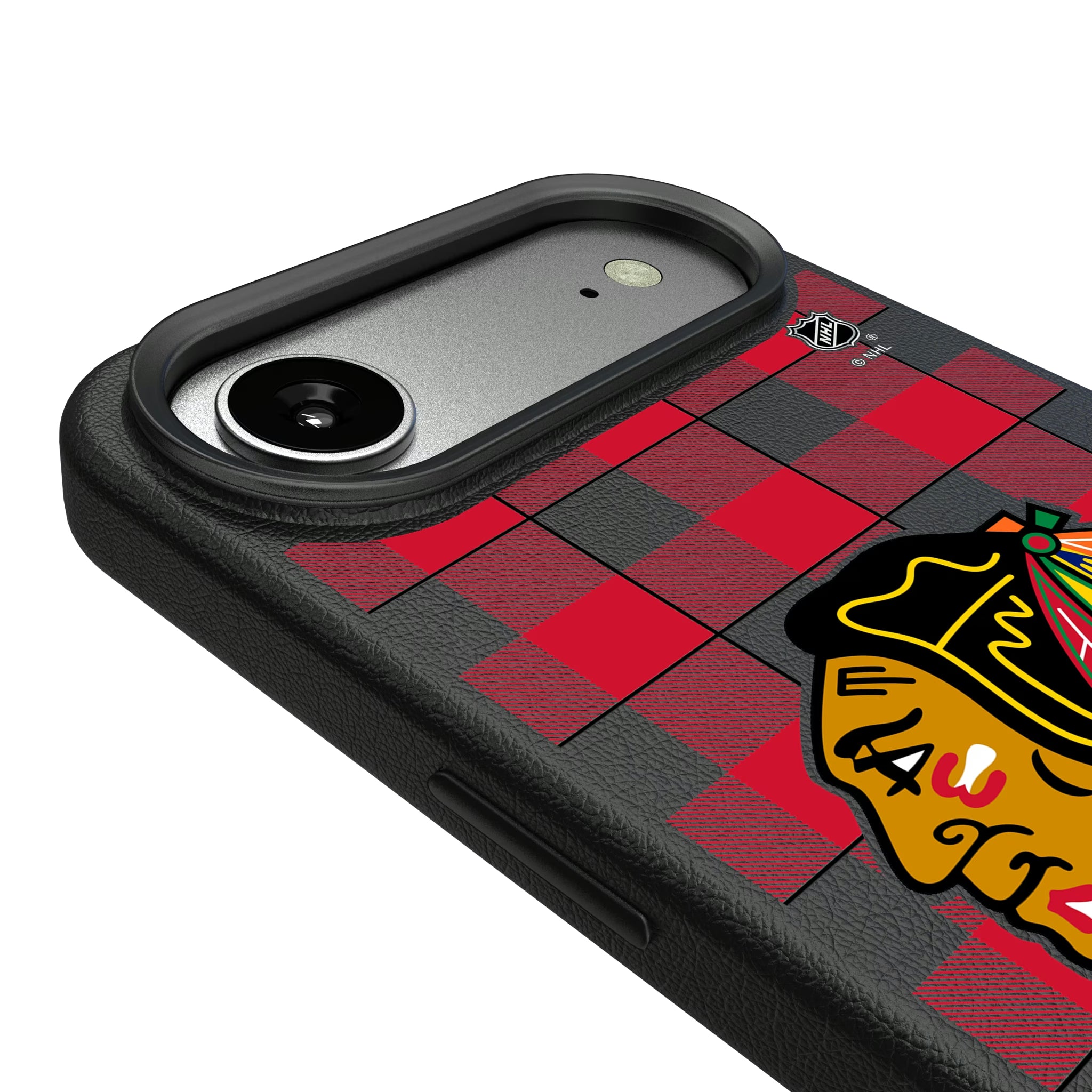 Chicago Blackhawks Plaid iPhone MagSafe Compatible Phone Case for Apple iPhone - Detail#Device_iPhone Air